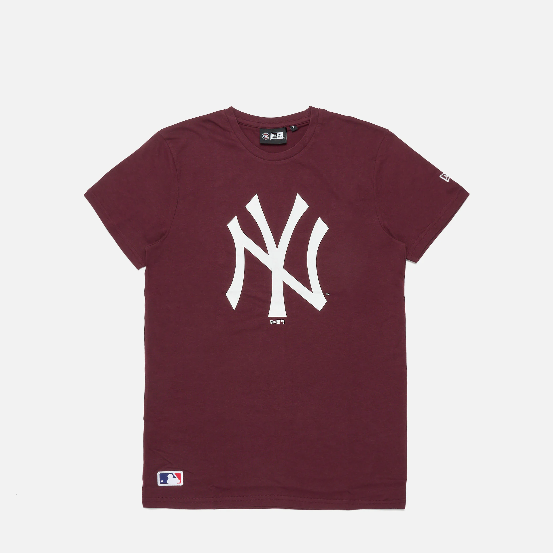 New Era MLB NY Yankees Team Logo T-Shirt Maroon