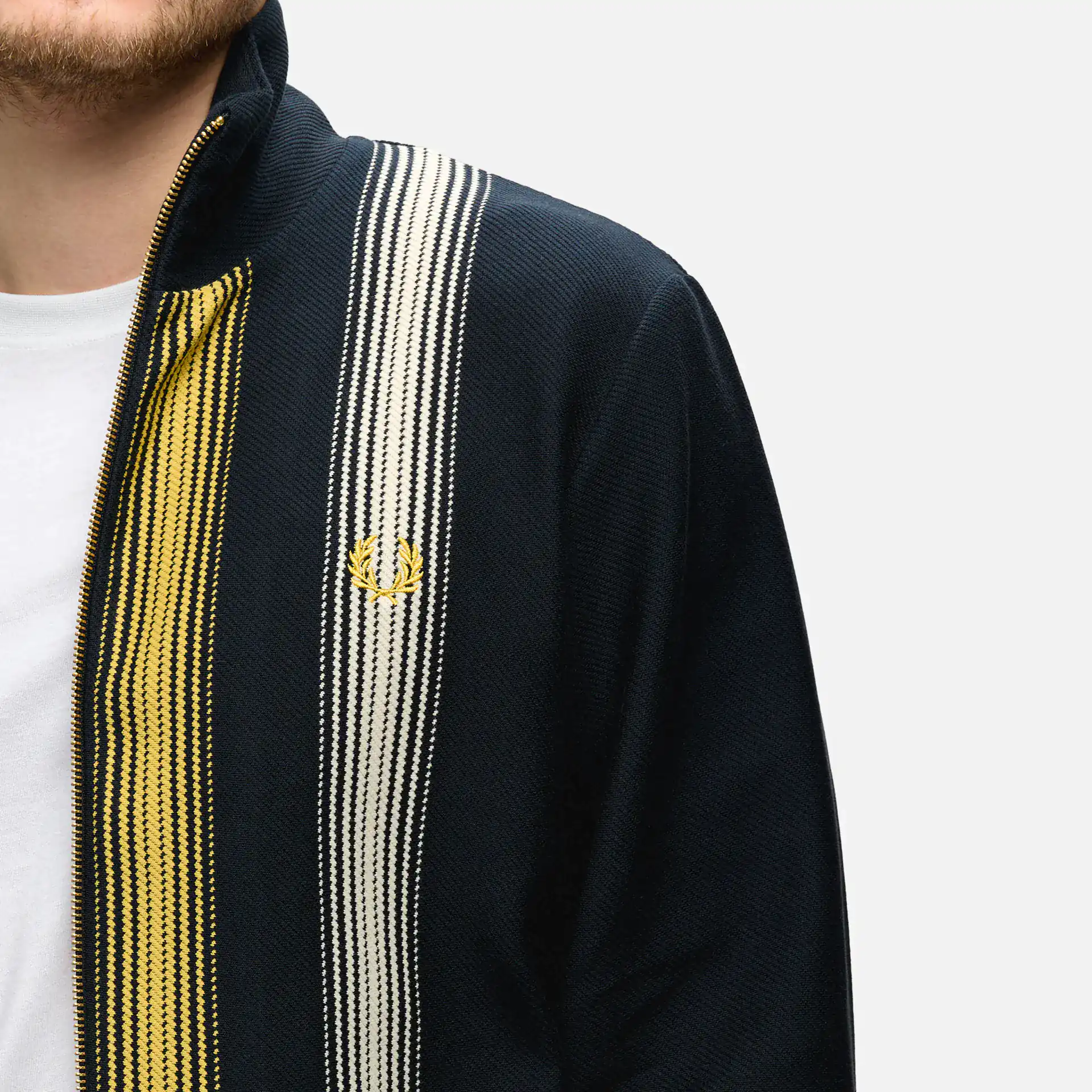 Fred Perry Ombre Stripe Track Jacket Navy