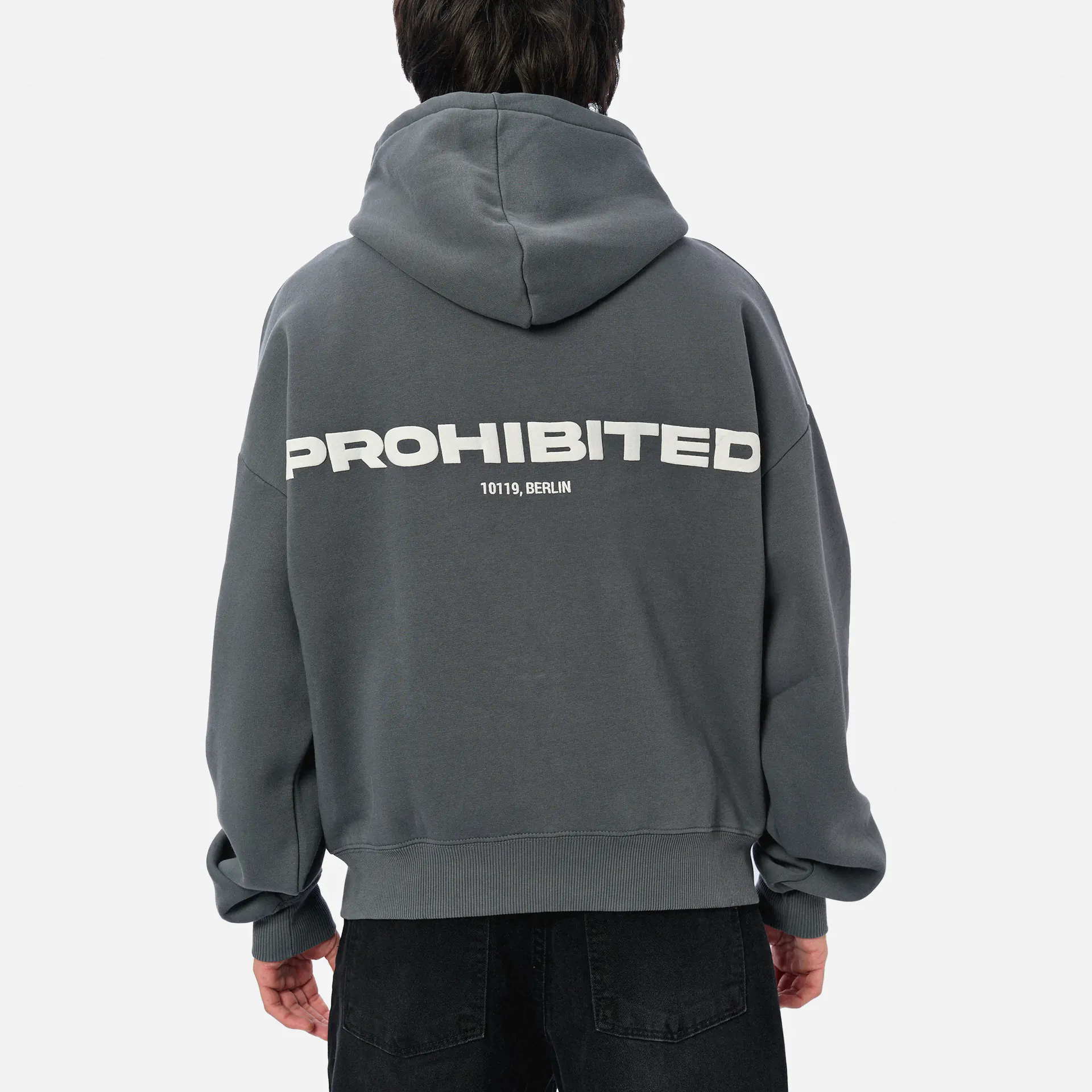 Prohibited 10119 Zip-Hoodie 1.0 Grey Stone Washed