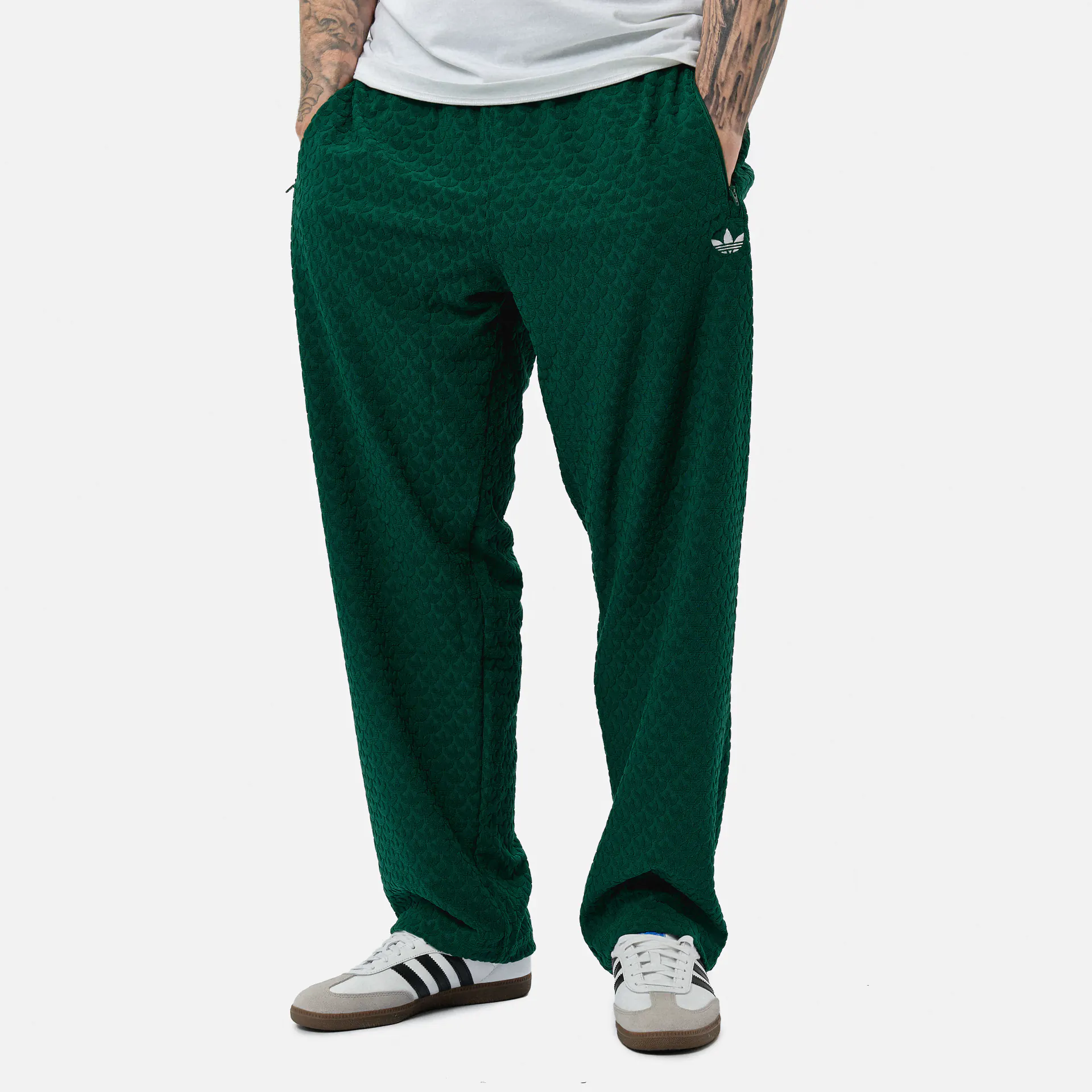 adidas Originals Q12 Monogram Track Pant Collegiate Green