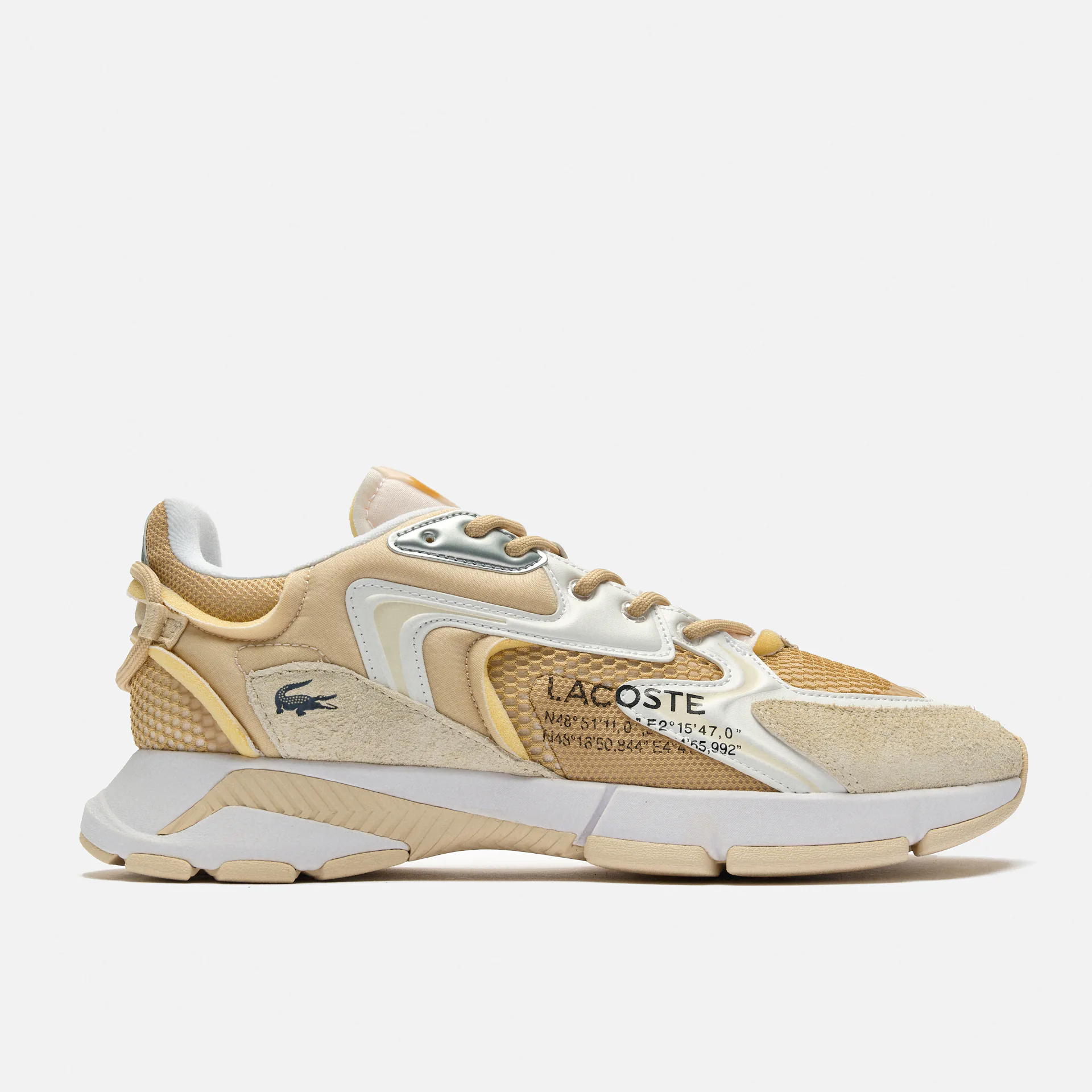 Lacoste L003 Neo Textile Sneaker Beige/White