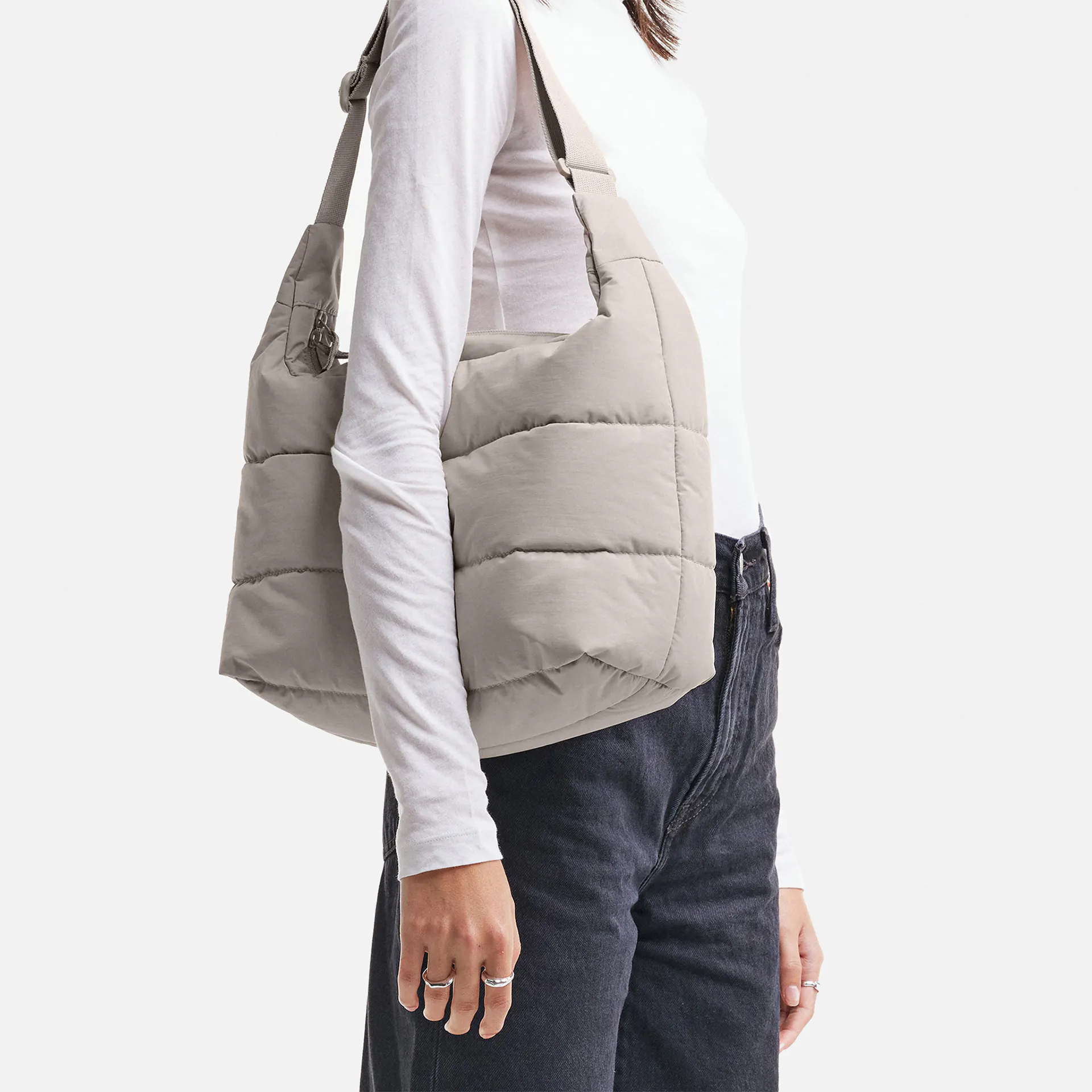 Got Bag Puffer Square Bag Large Scallop