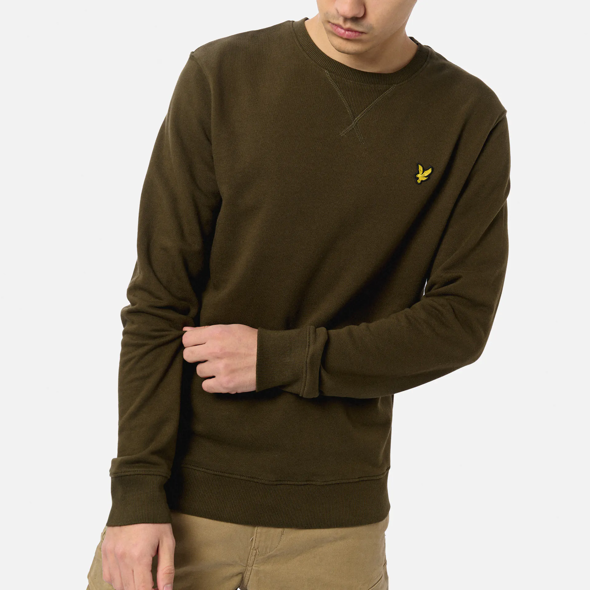 Lyle & Scott Crew Neck Sweatshirt Olive