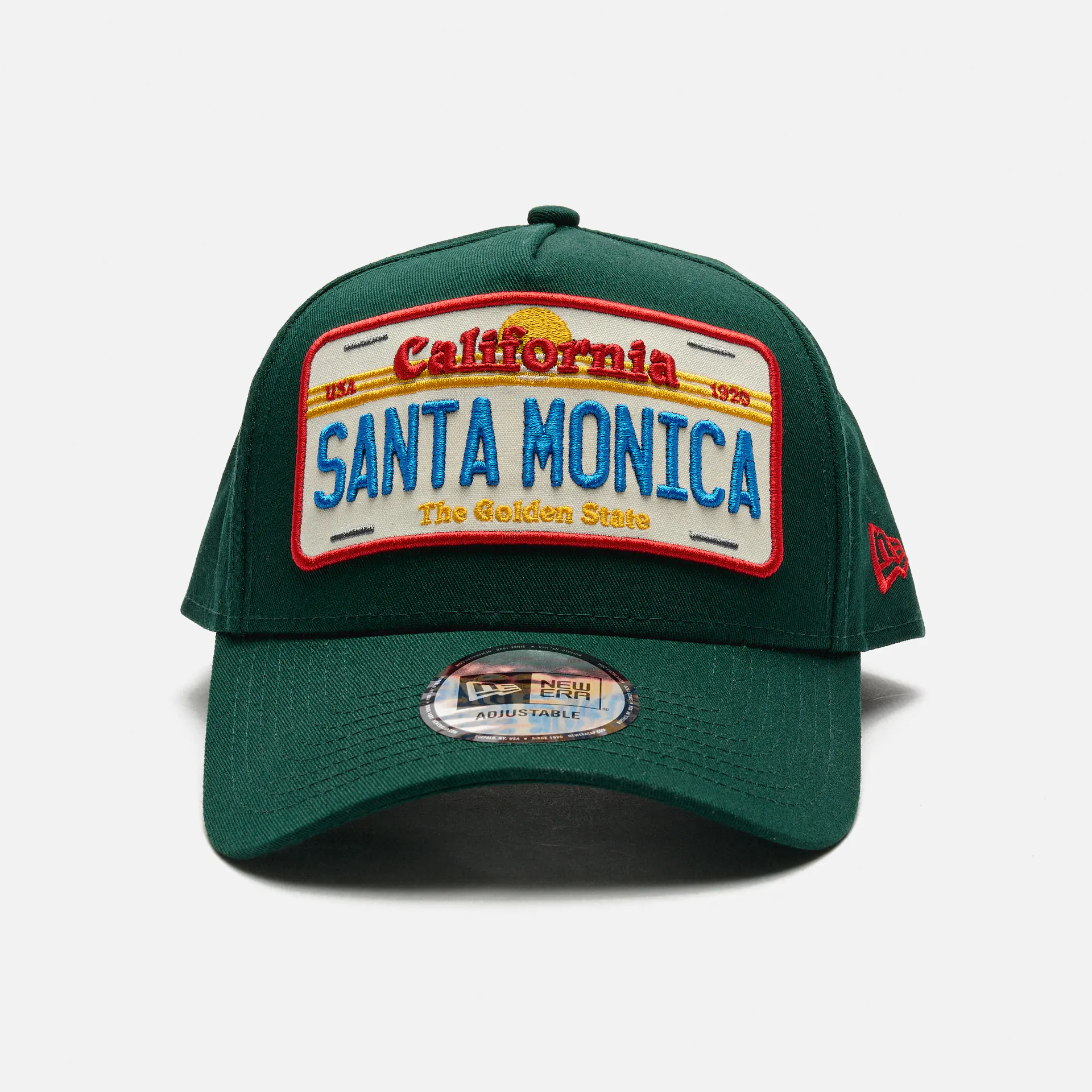 New Era Santa Monica License Plate 9FORTY A-Frame Cap Dark Green