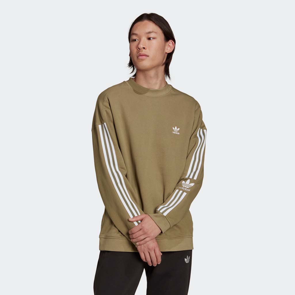 Adidas Adicolor Classics Lock - Up Trefoil Sweatshirt Orbit Green