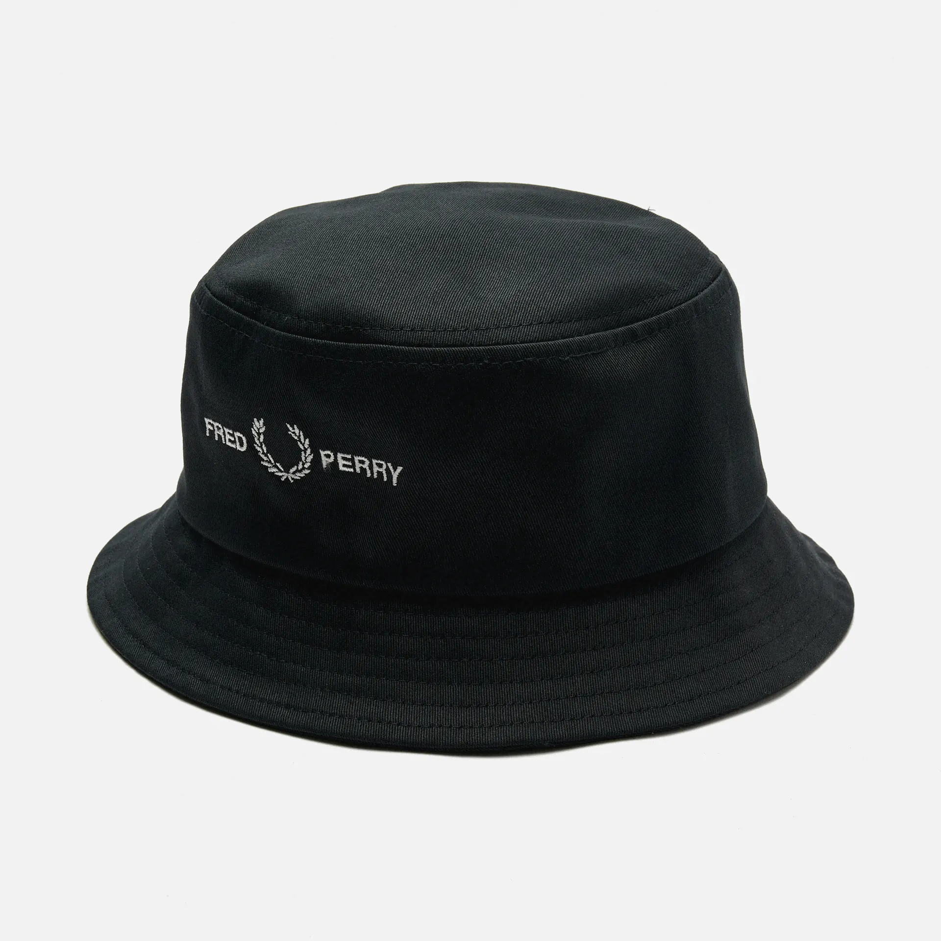 Fred Perry FLP Twill Bucket Hat Black