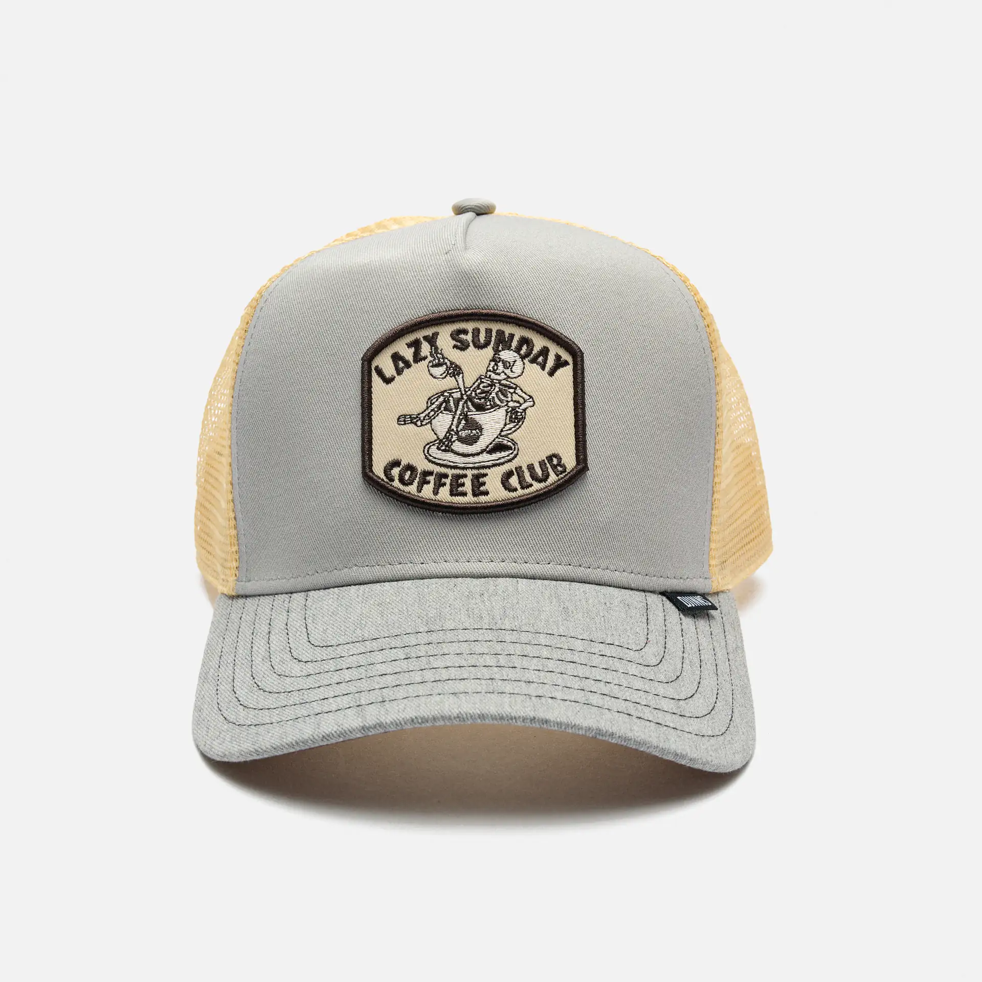 DJINNS Trucker Cap HFT Coffee Club Grey/Heather Grey