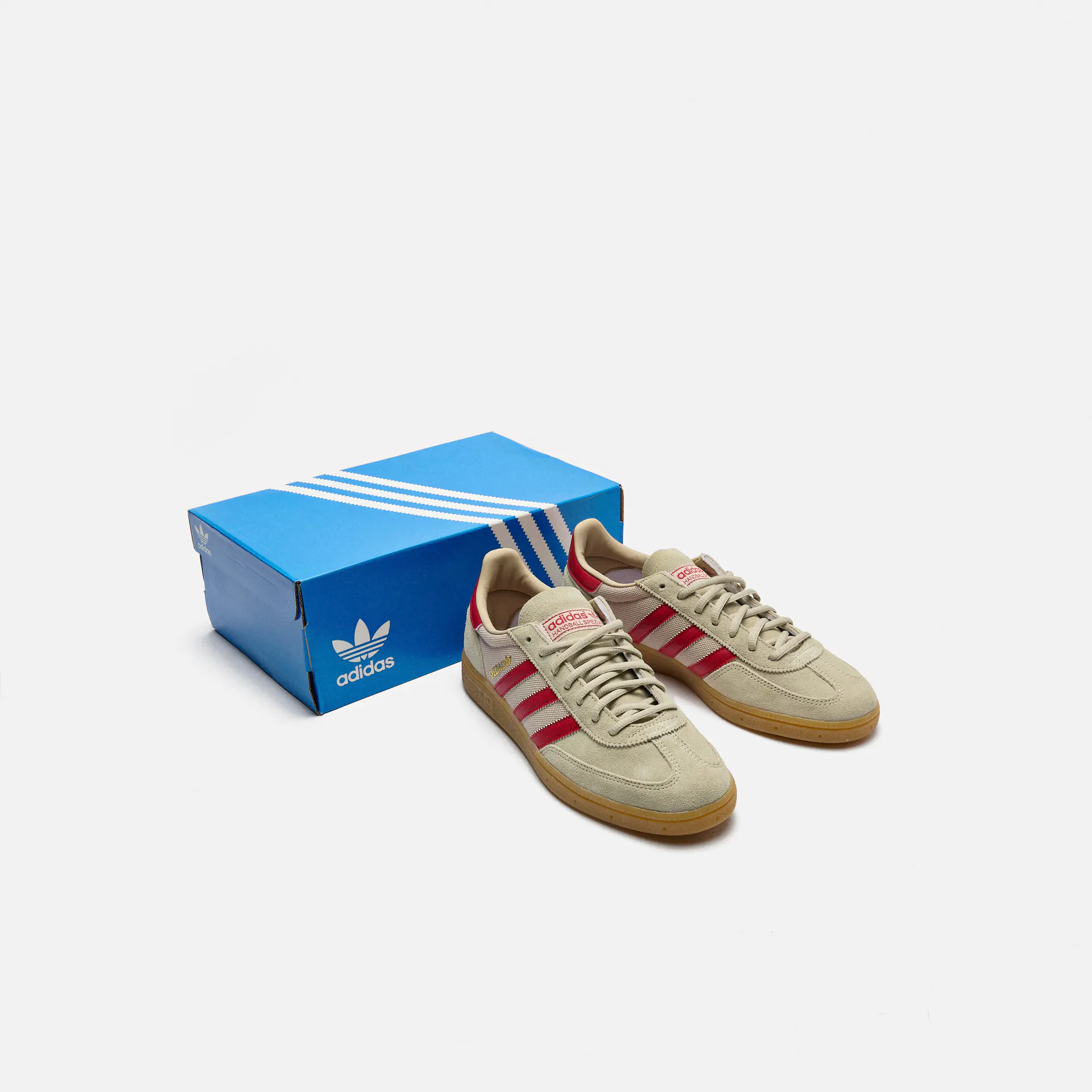 adidas Originals Handball Spezial Sneaker Putty Grey/Team Victory Red/Wonder Beige