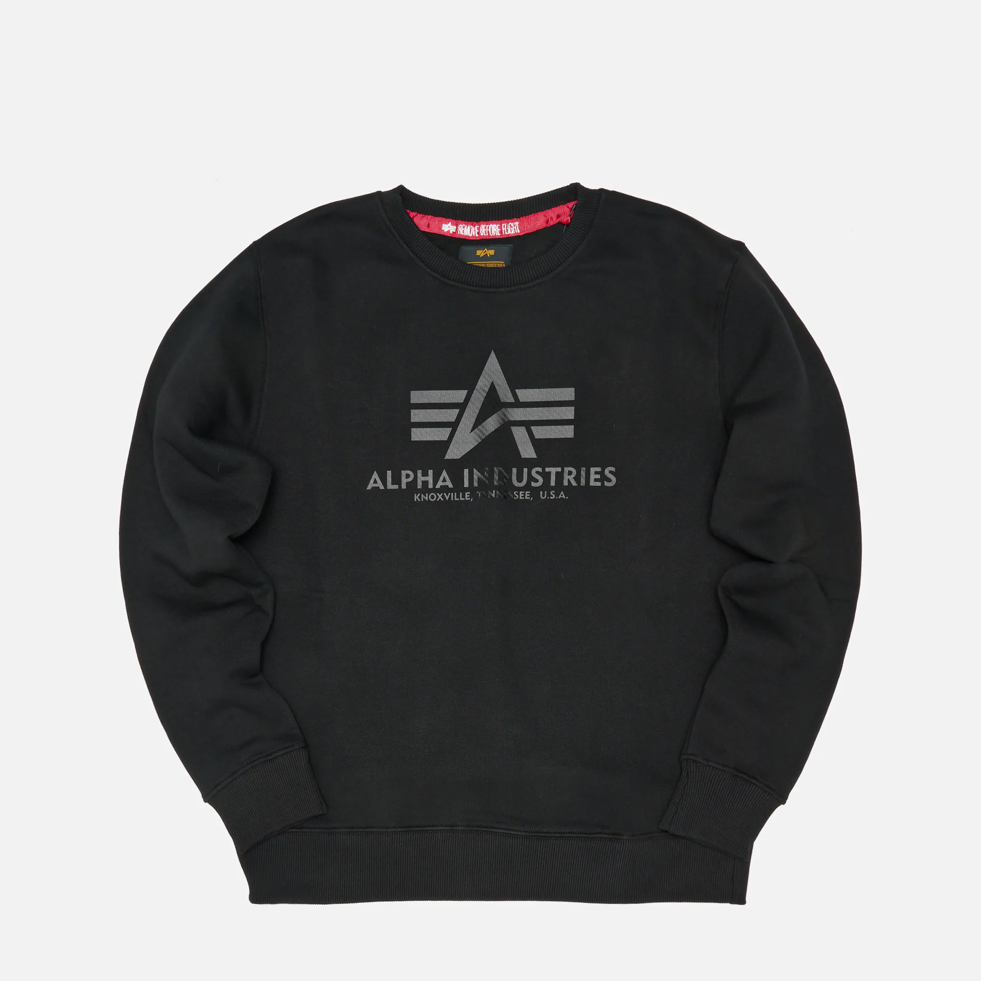 Carbon Sweater Alpha Basic Industries Black