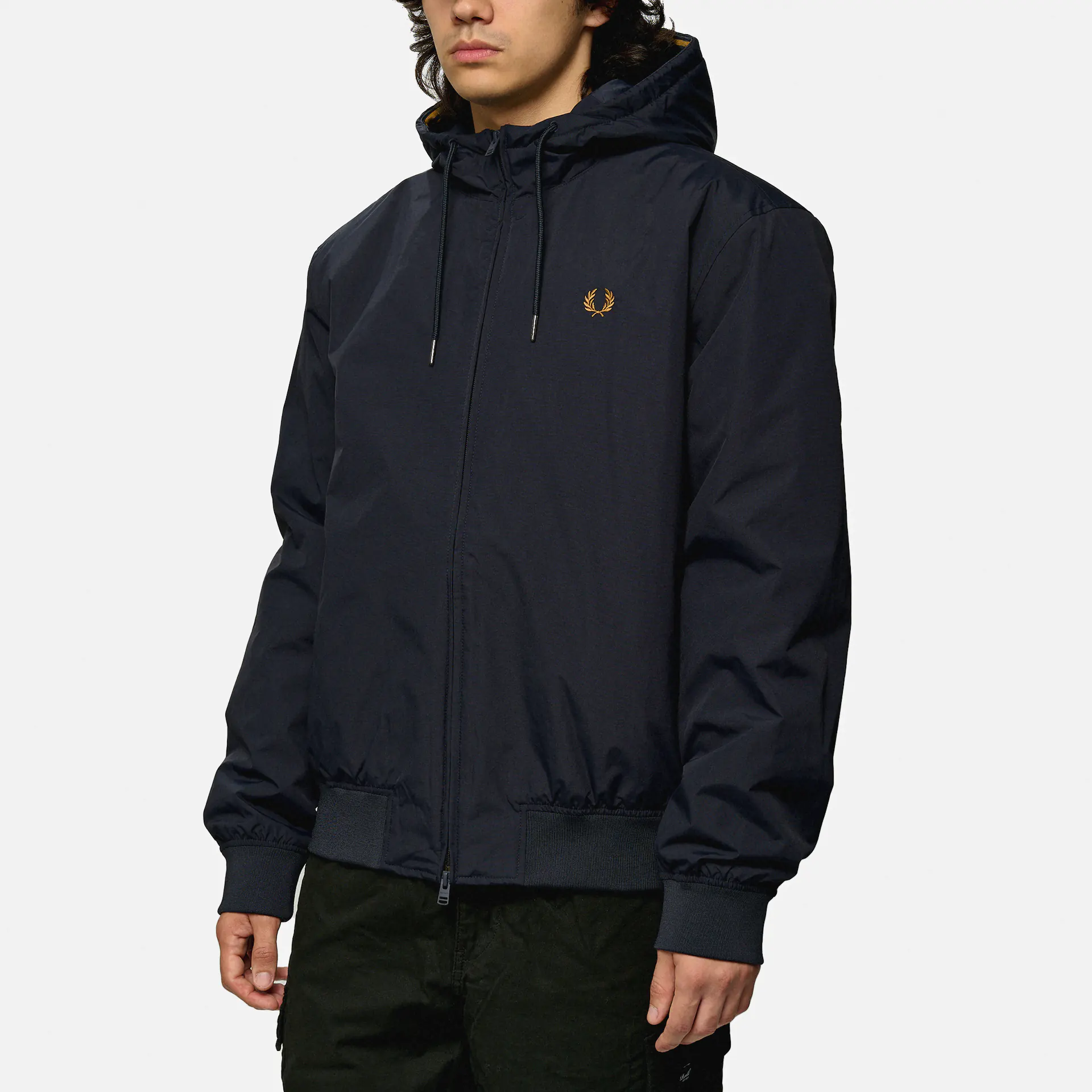 Fred Perry Hooded Brentham Jacket Navy