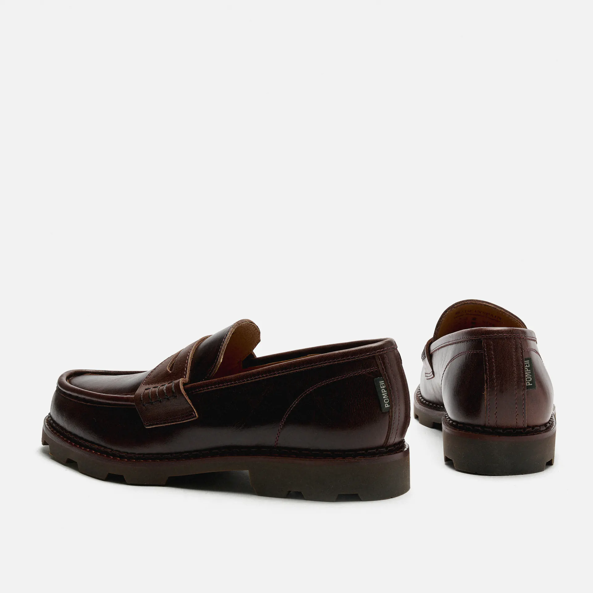 POMPEII Modena Leather Loafer Roast