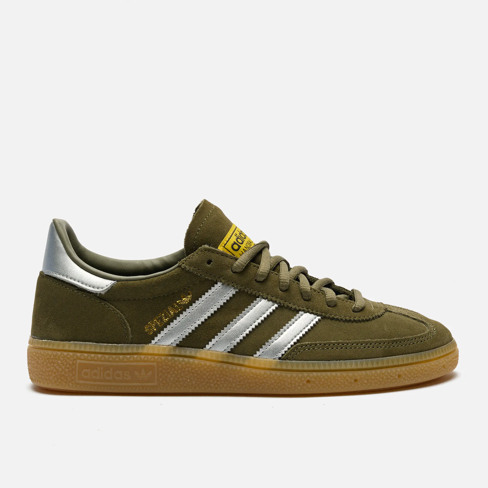 adidas Originals Handball Spezial Sneaker Olive Strata/Silver Metallic/Super Yellow