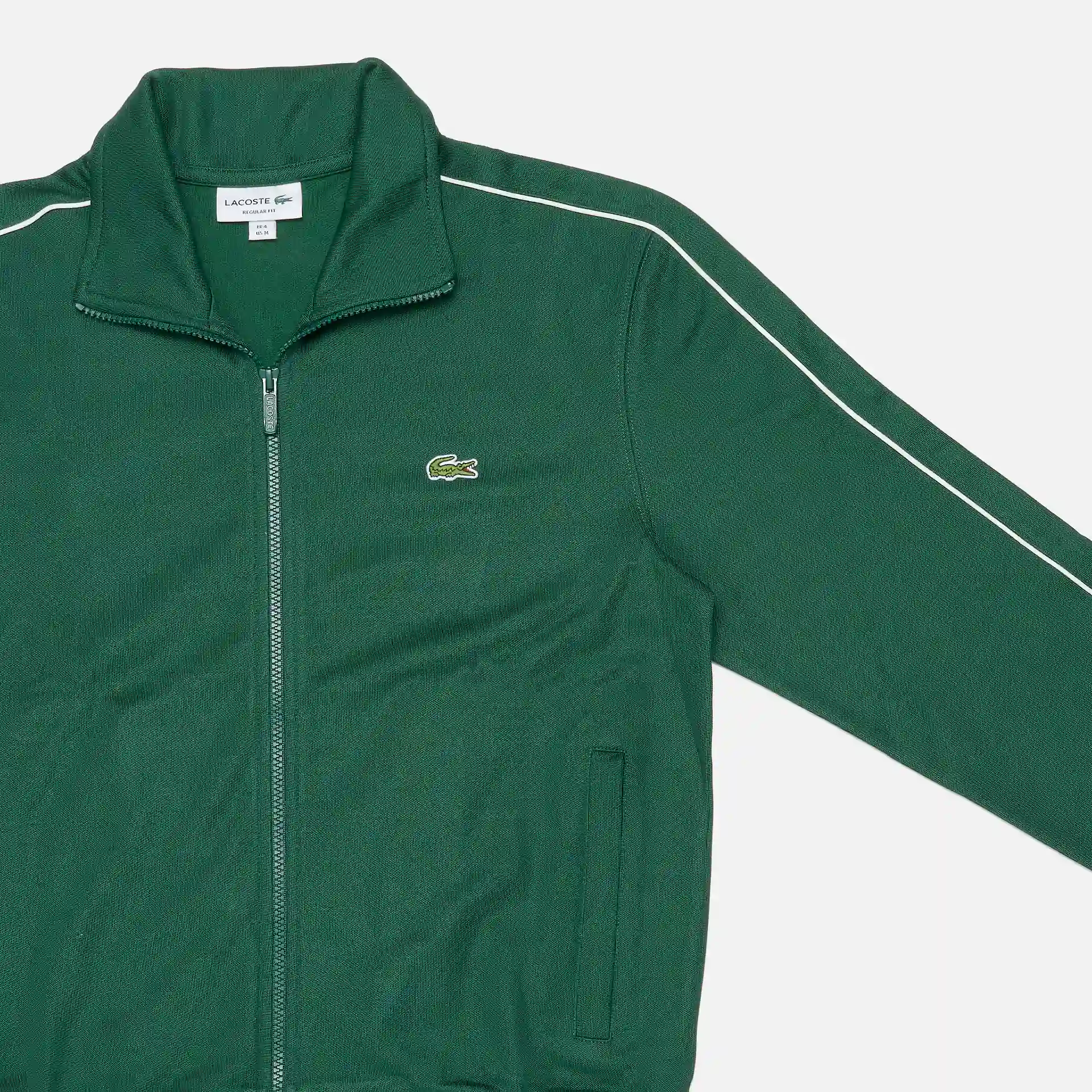 Lacoste Ripstop Piqué Zipped Sweatjacket Green