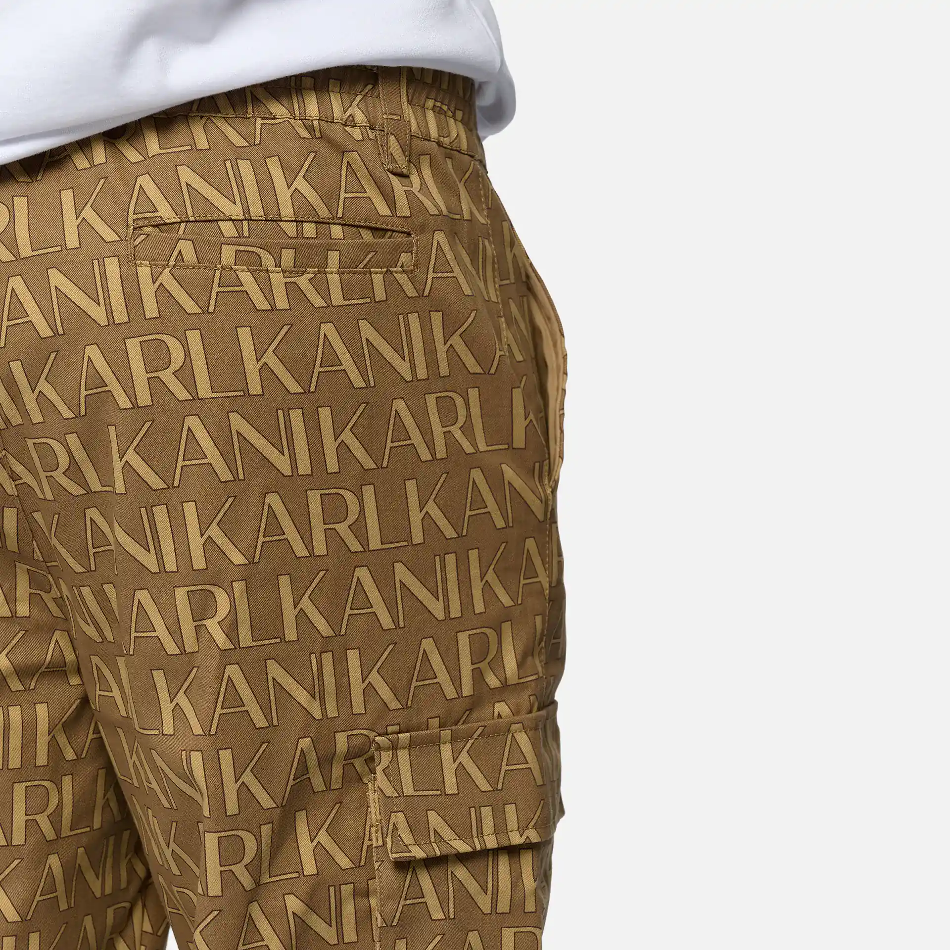 Karl Kani AOP Cargo Pants Light Sand