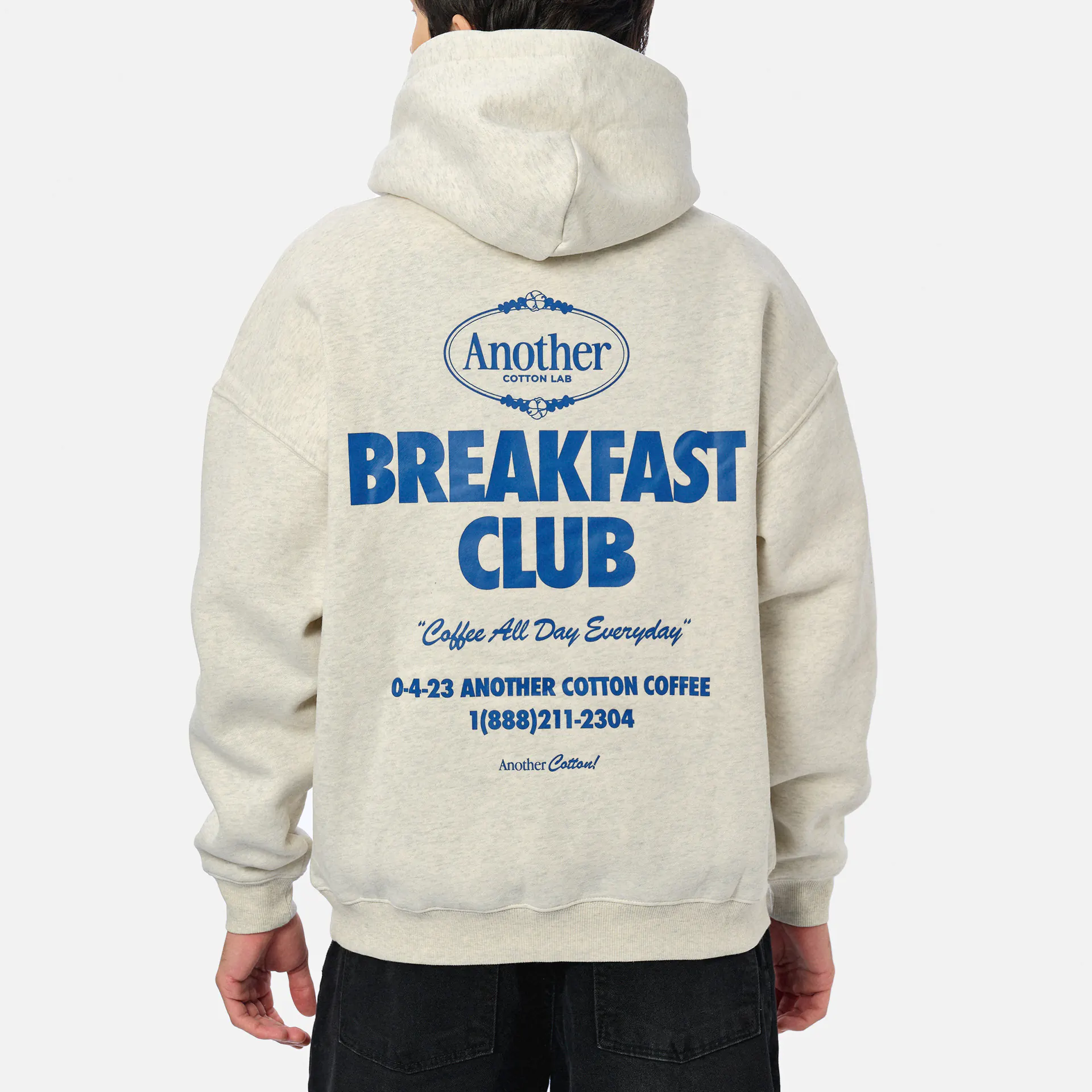 Another Cotton Breakfast Club Oversized Hoodie Grey