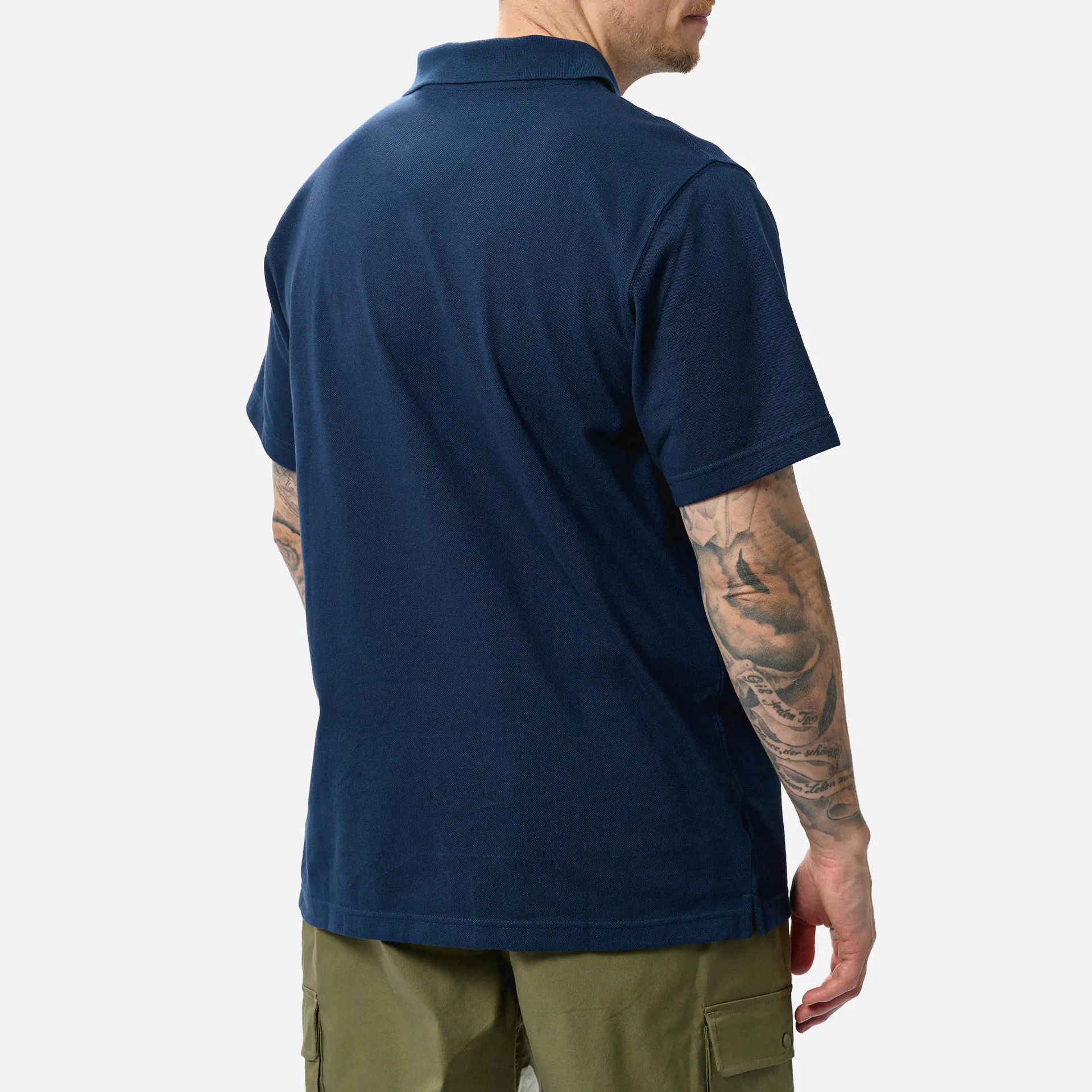 New Balance Cotton Pique Polo Shirt Navy