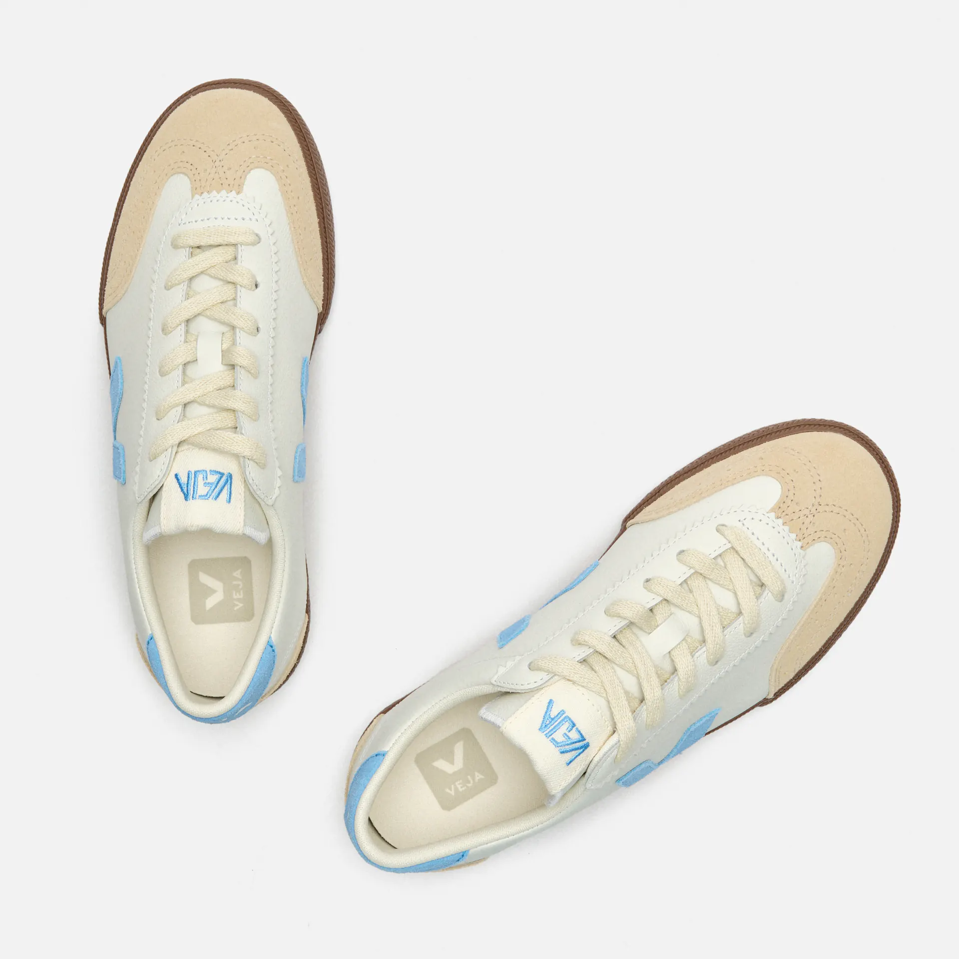 Veja Volley O.T. Leather White/Aqua/Bark