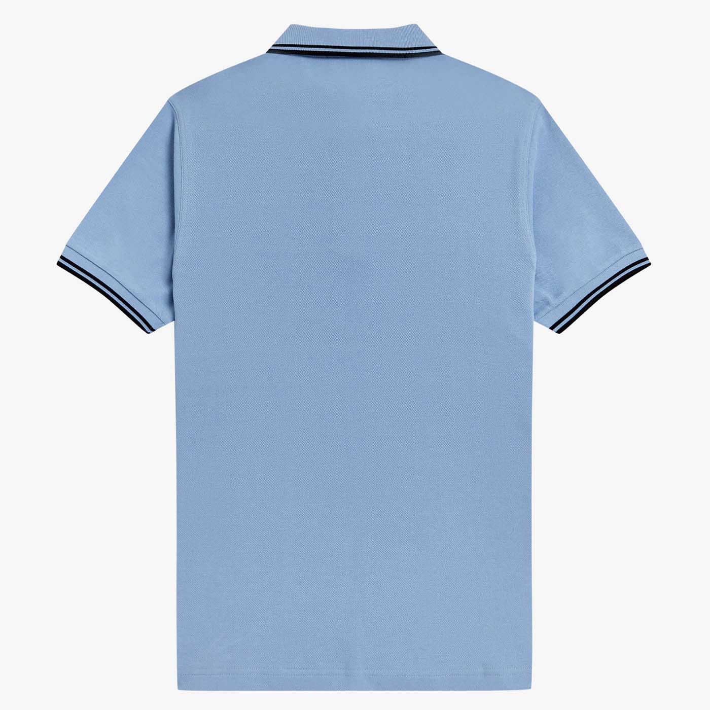 Fred Perry Poloshirt mit Doppelstreifen Sky/Black/Black