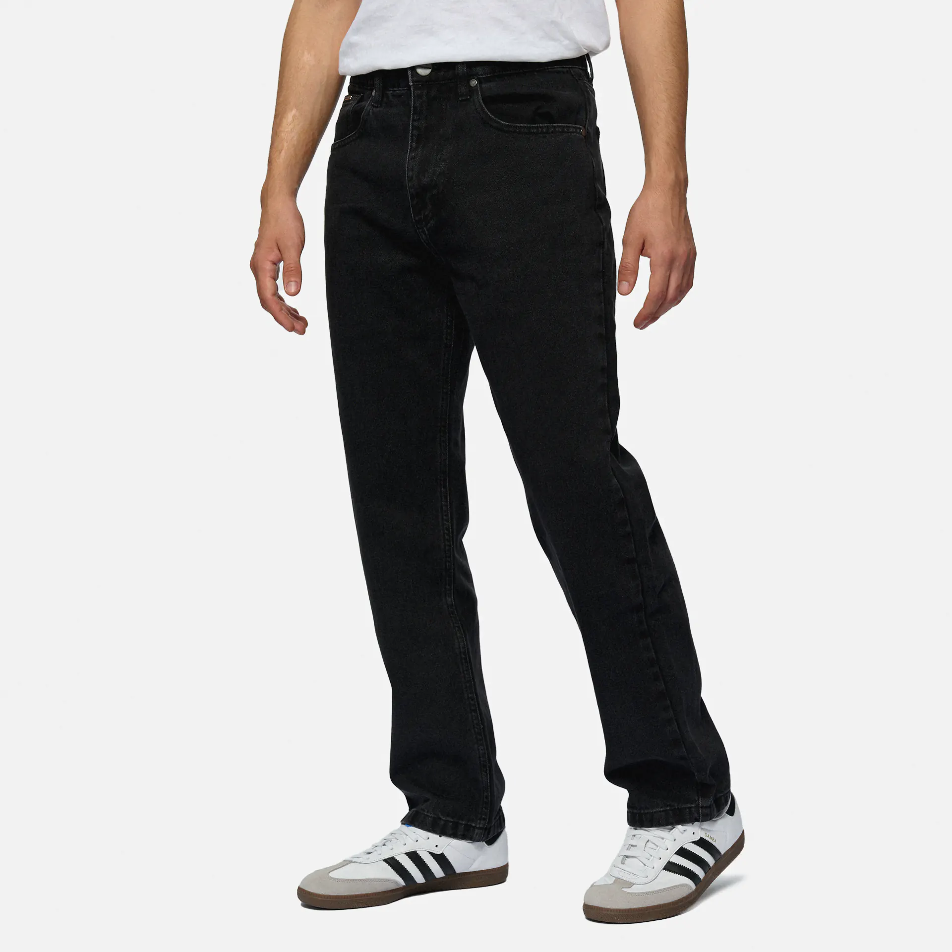 PEGADOR Baltra Baggy Jeans Washed Black