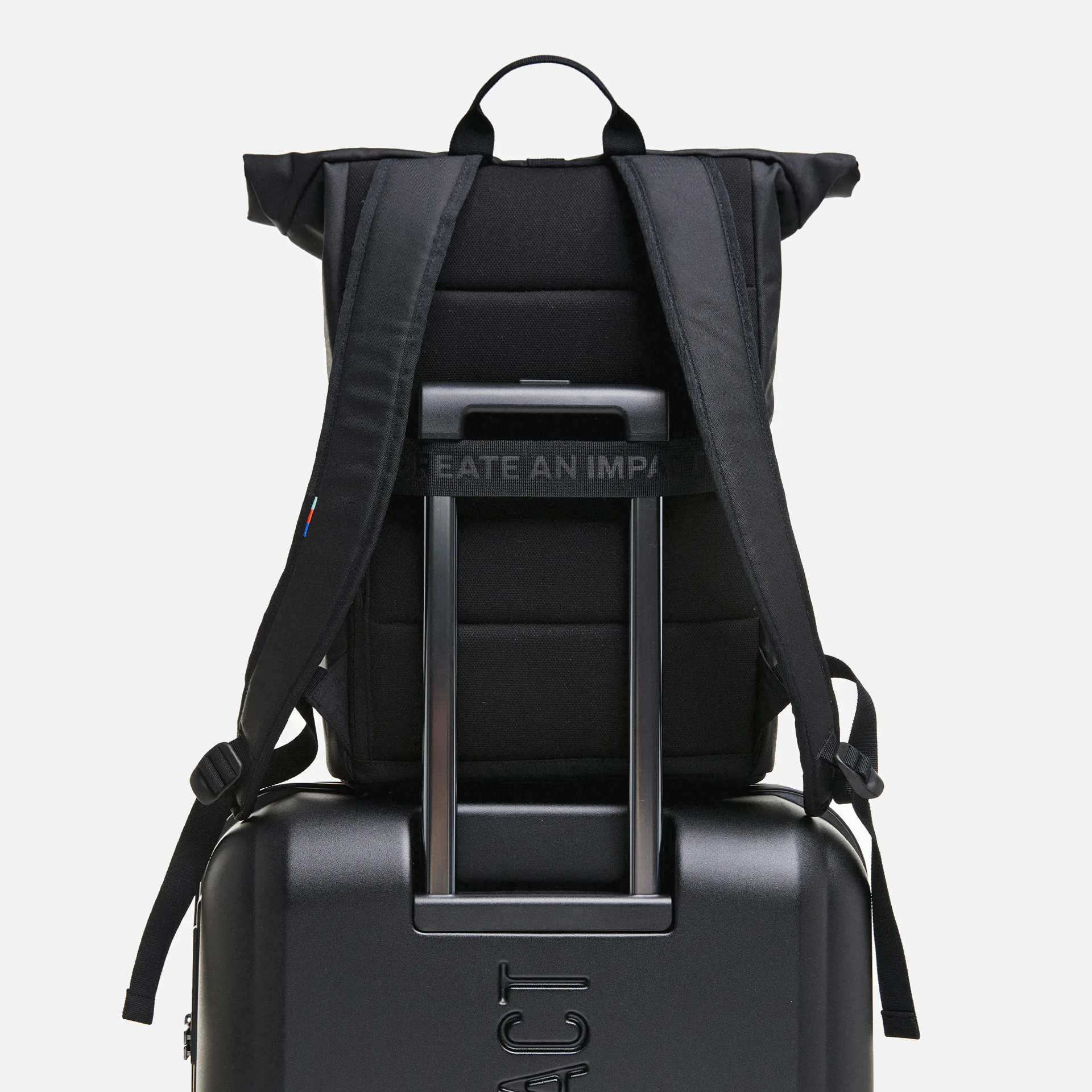 Got Bag Rolltop Easy Backpack Black