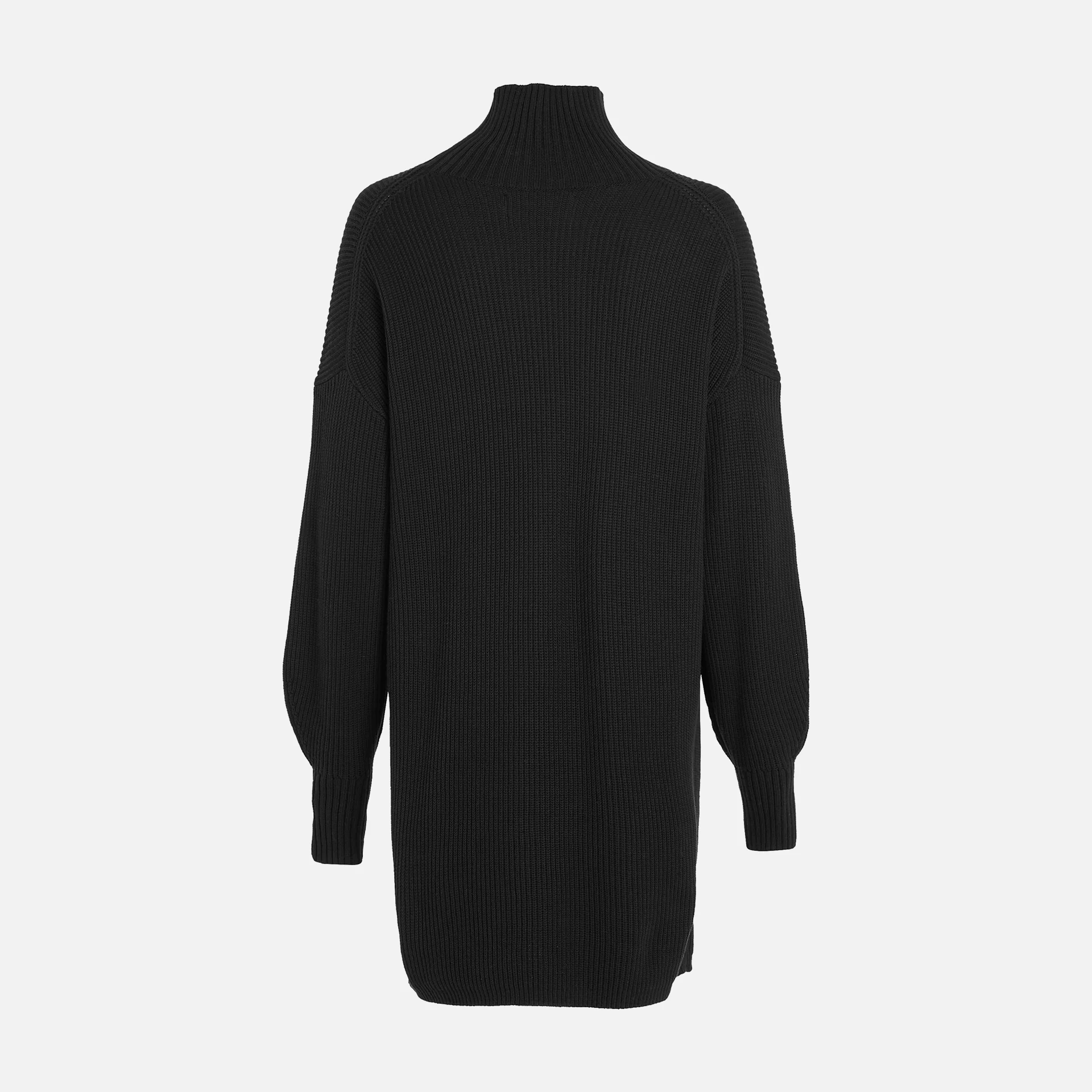 Calvin Klein Sweater Label Loose Woven Black Jeans Dress