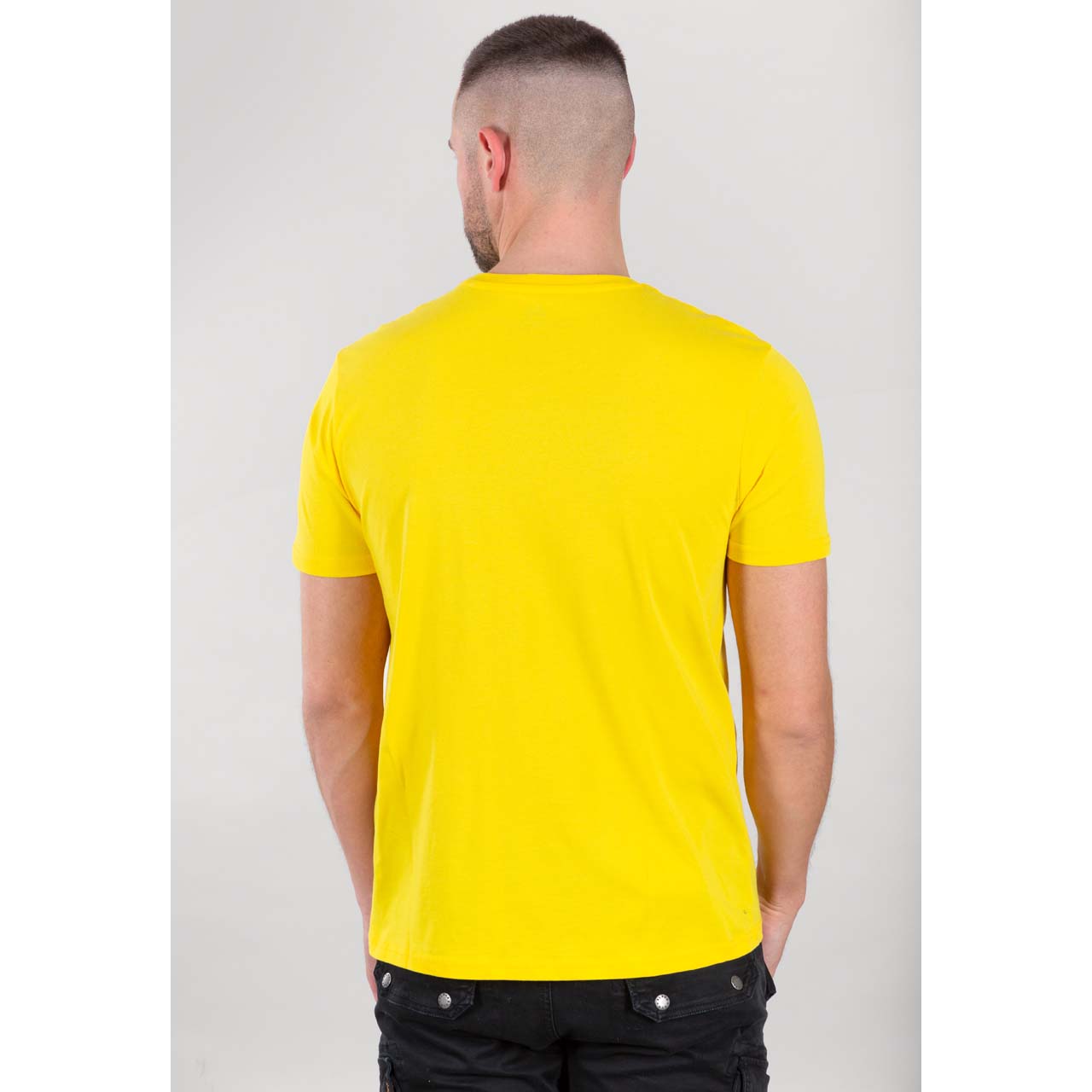 Alpha Industries Basic T-Shirt Small Logo Empire Yellow