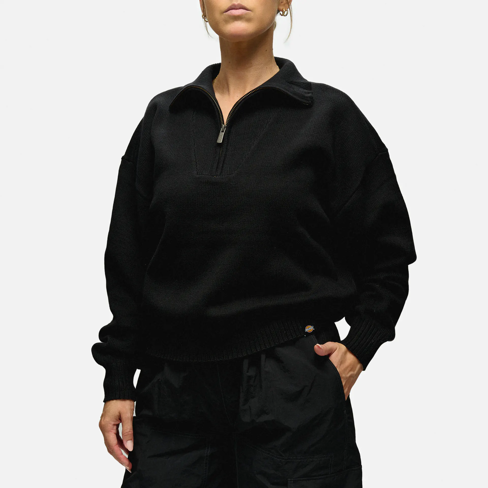 Dickies East Helena 1/4 Zip Sweat Black