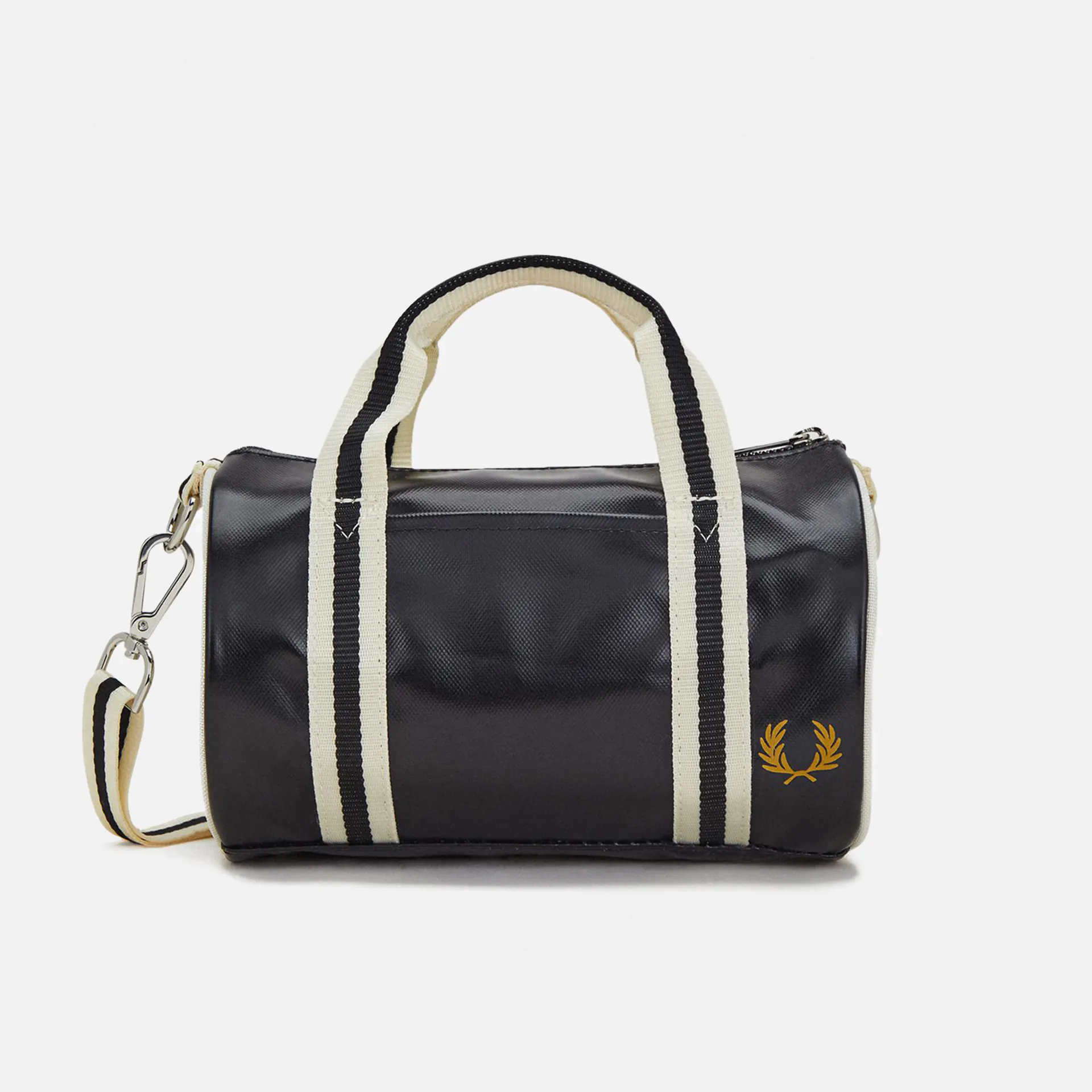 Fred Perry Classic Mini Barrel Bag Black/Ecru