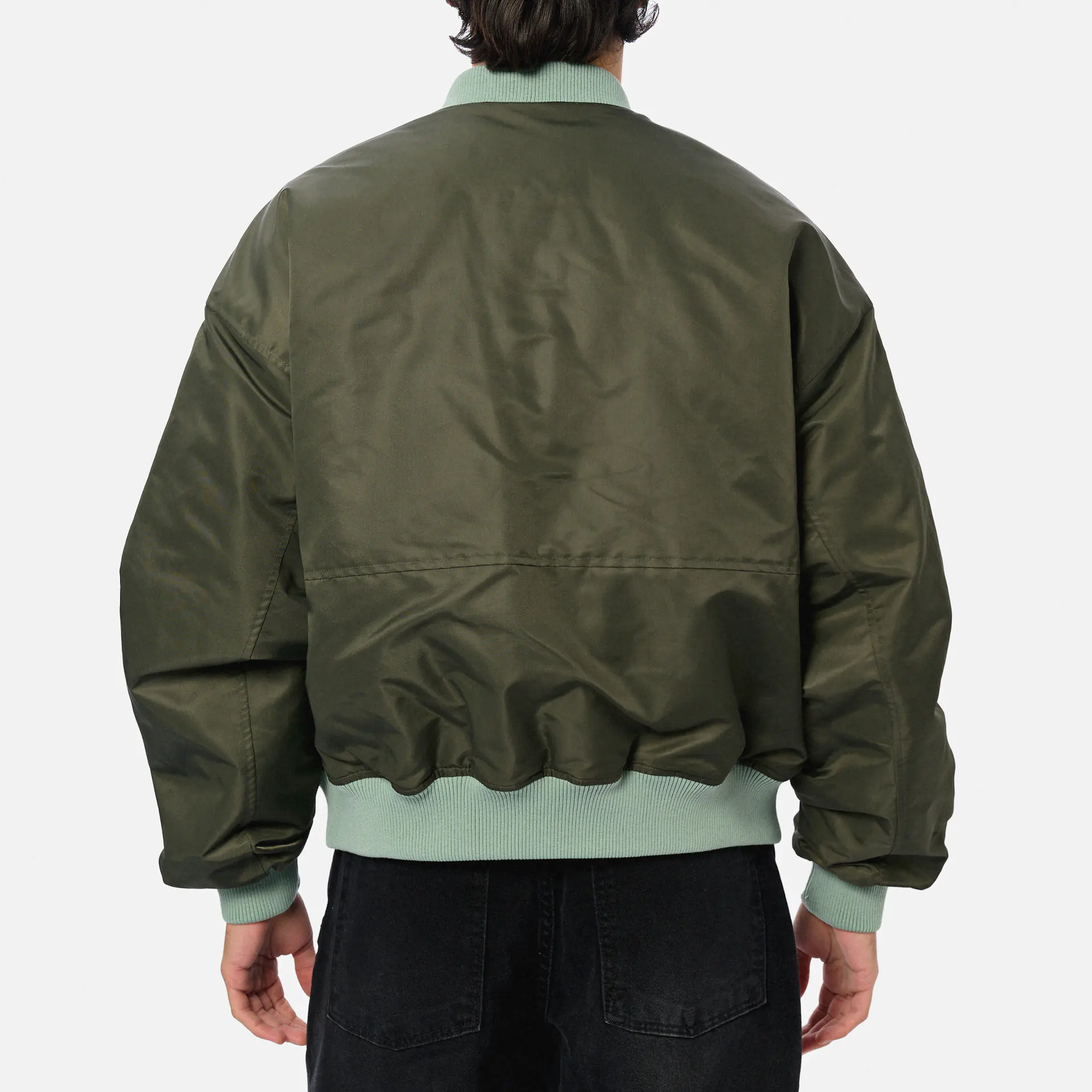 Prohibited Primrose Reversible Bomber Jacket Green