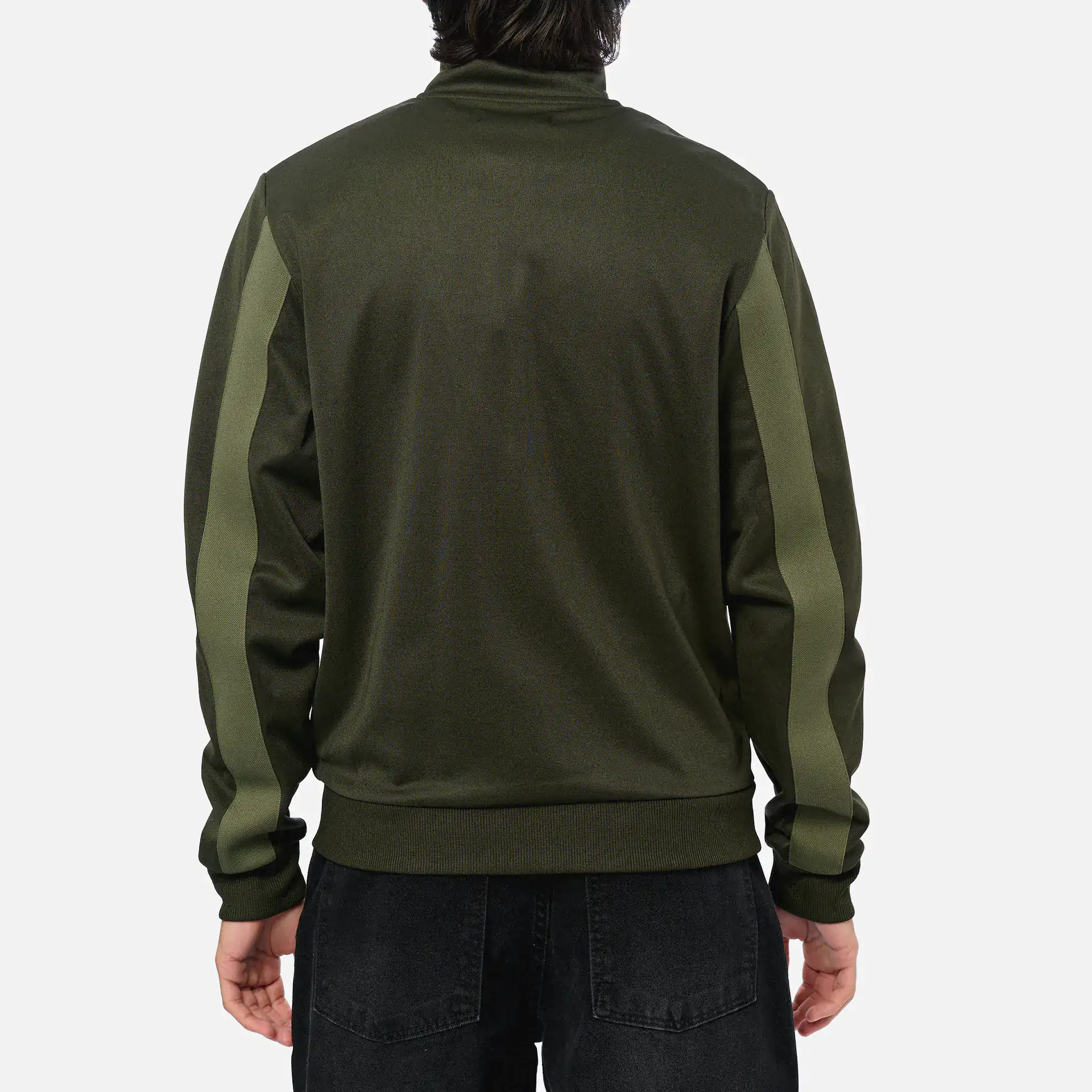 Fred Perry Tape Detail Track Jacket Hunting Green