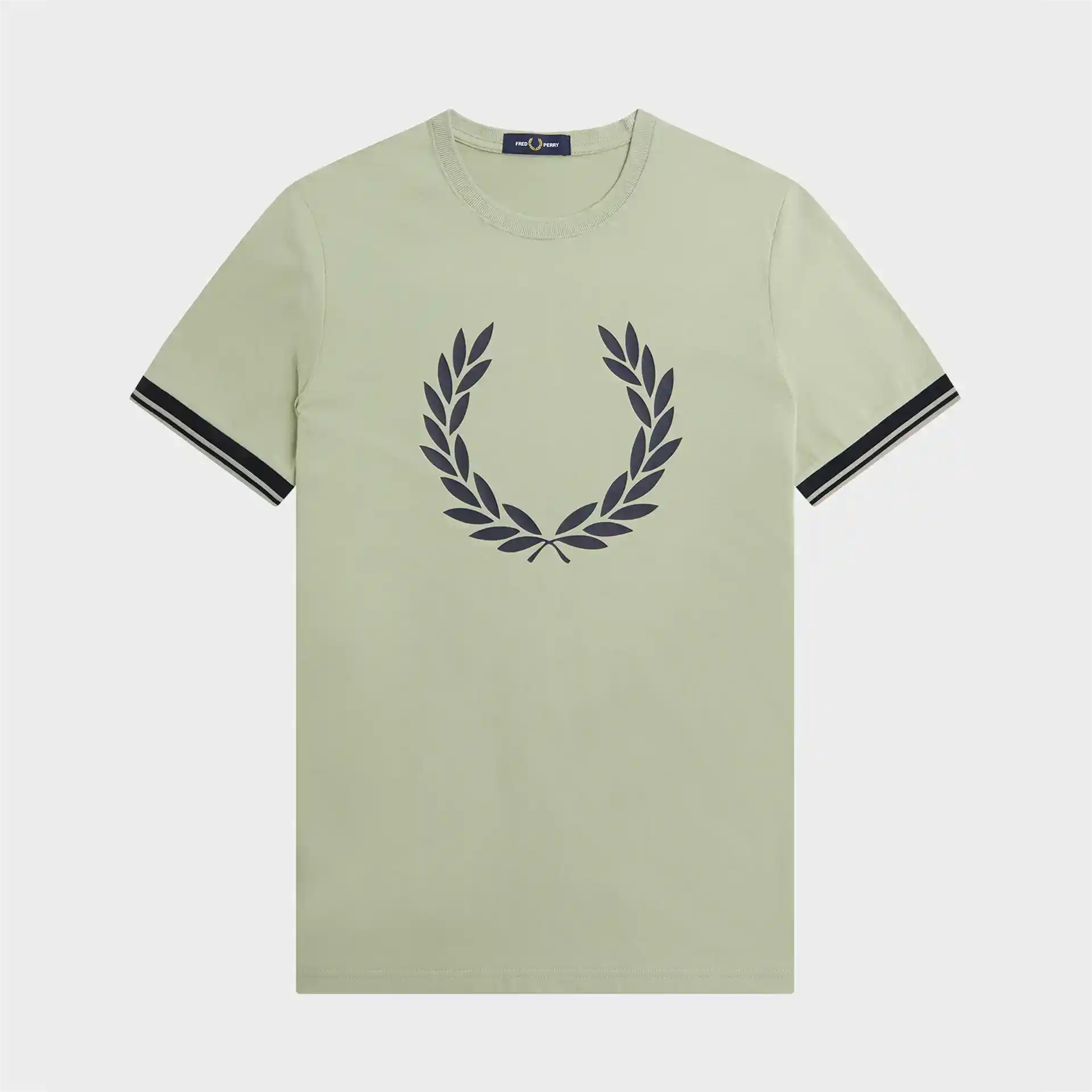 Fred Perry Printed Laurel Wreath T-Shirt Seagrass