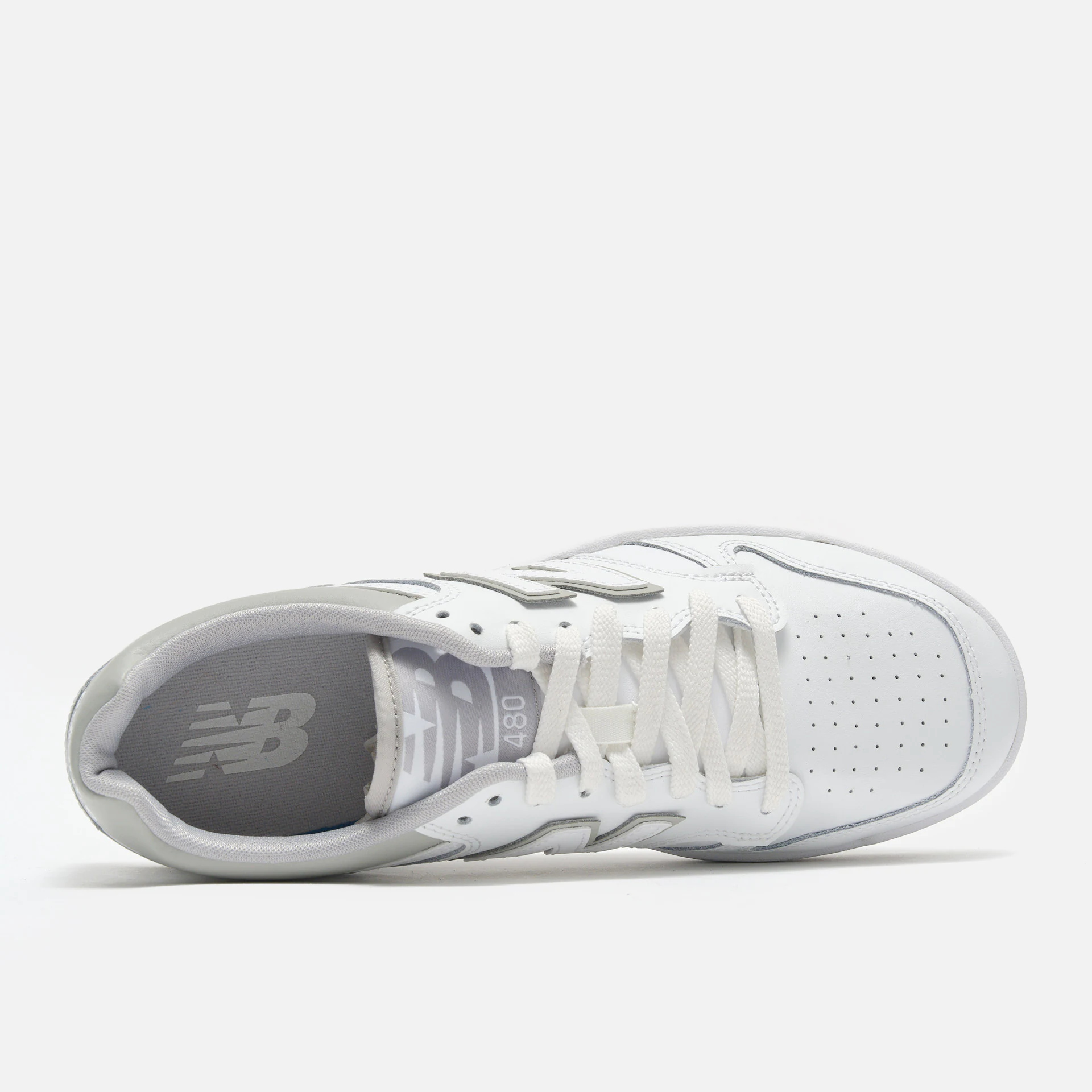 New Balance BB480LV1 Sneaker White/Grey Matter