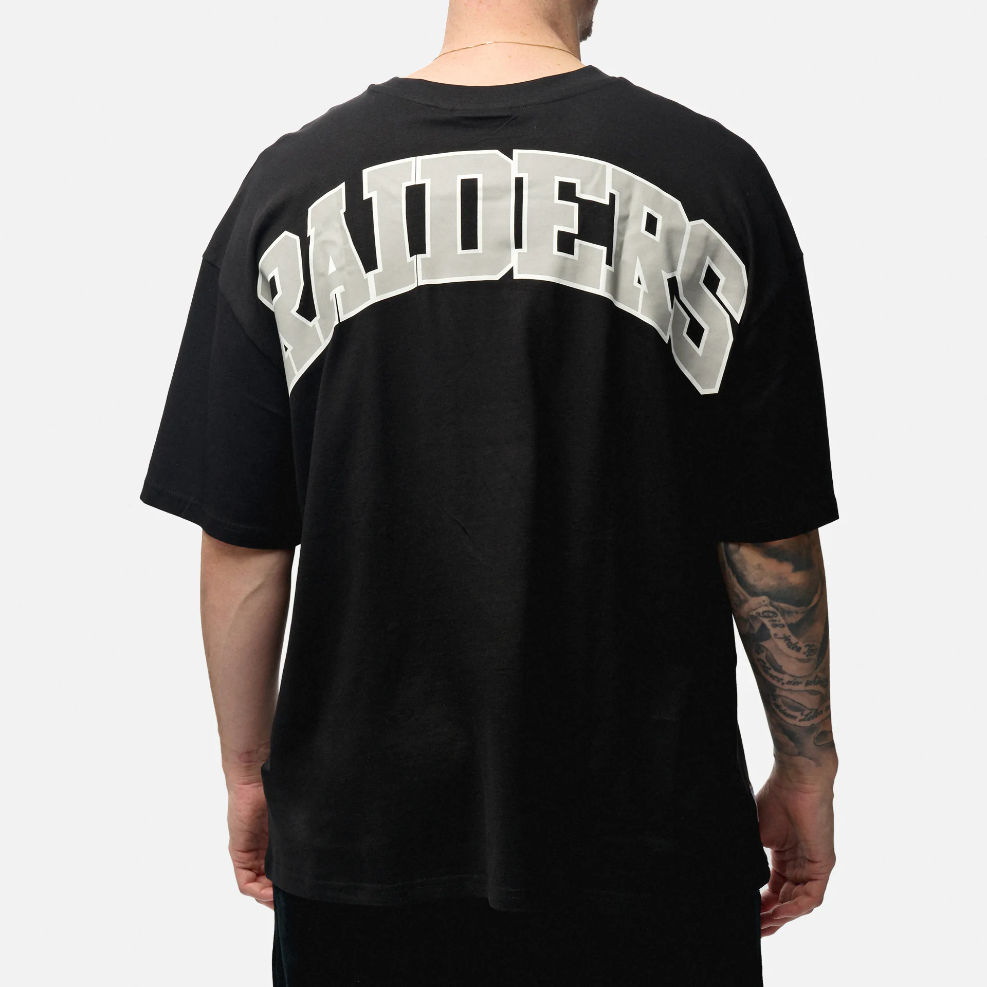 New Era NFL Oakland Riders Drop Shoulders Oversized T-Shirt Black