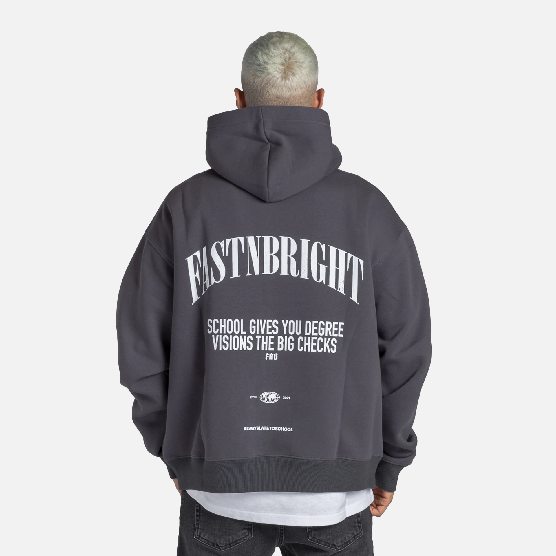 Fast and Bright Vision Hoodie Washed Black
