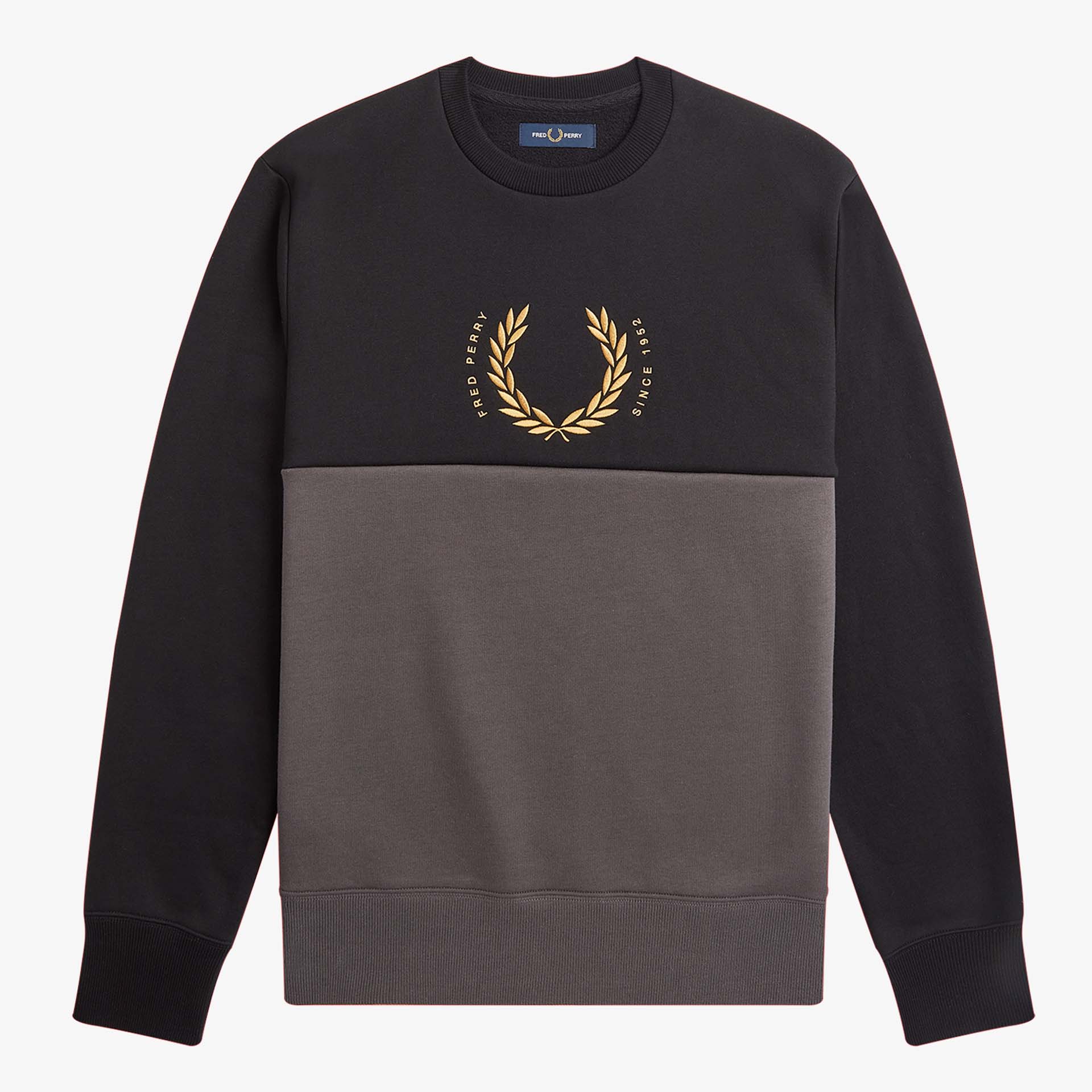 Fred Perry Circle Colour Block Pullover Black