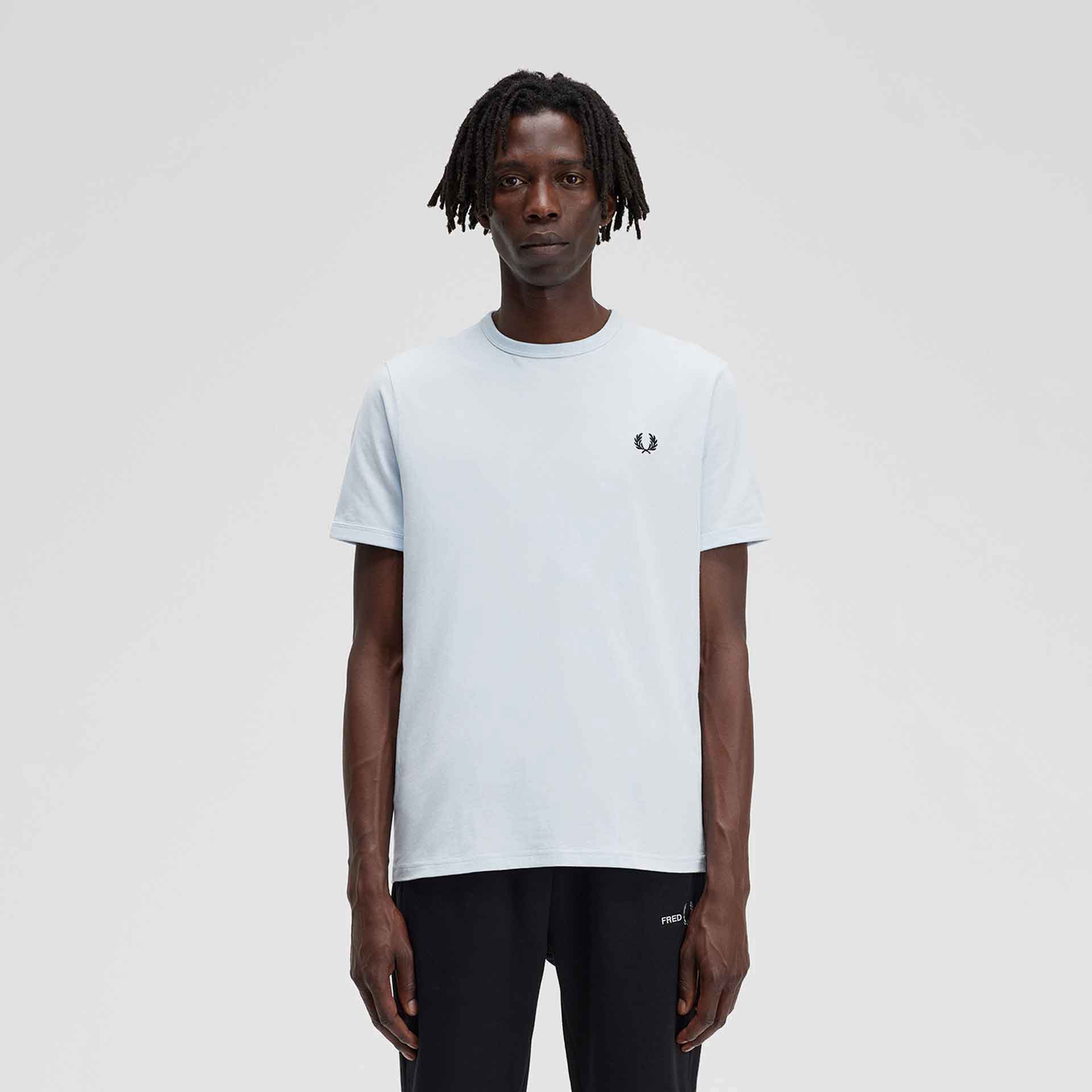 Fred Perry Ringer T-Shirt Light Ice