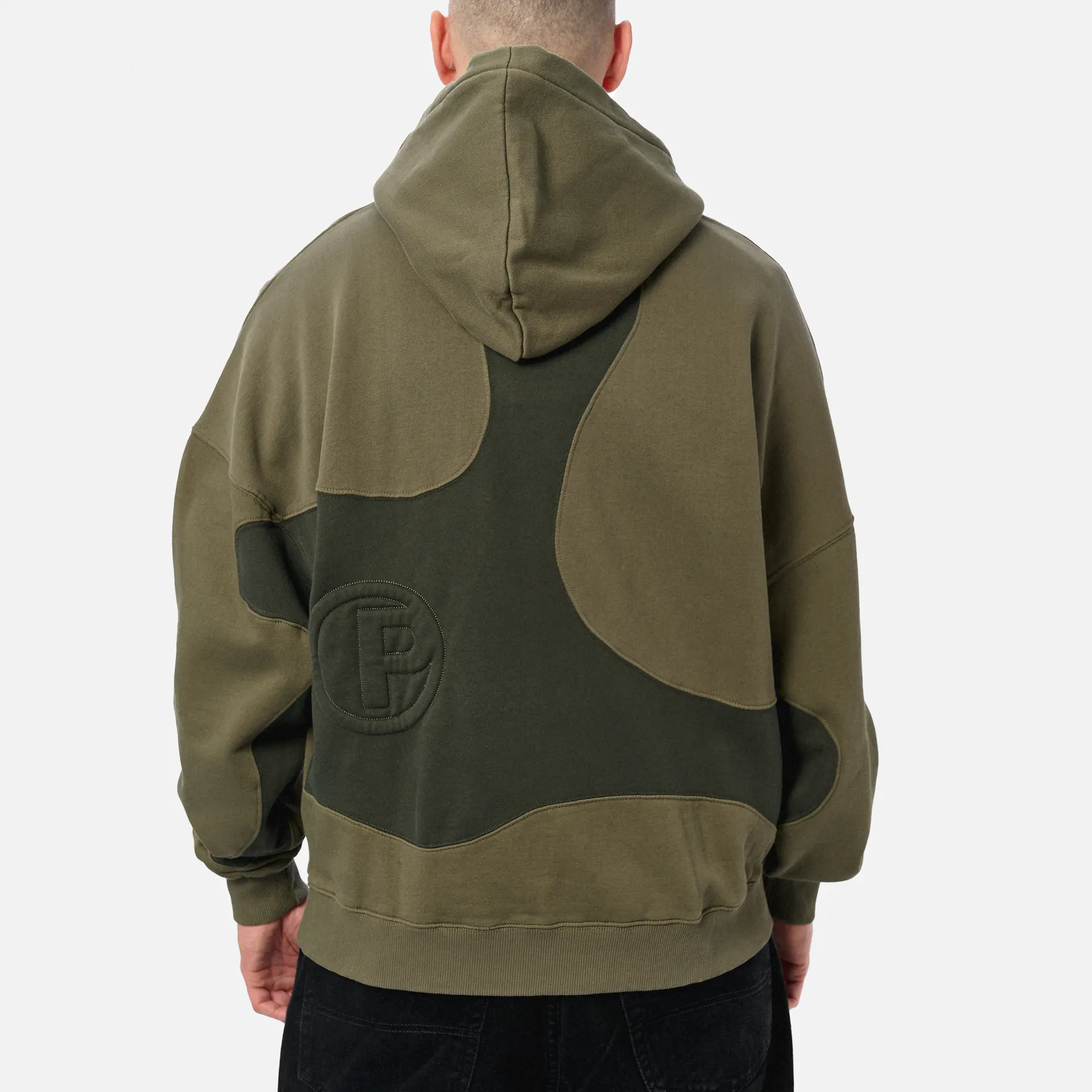 PEGADOR Miner Boxy Hoodie Washed Faded Olive