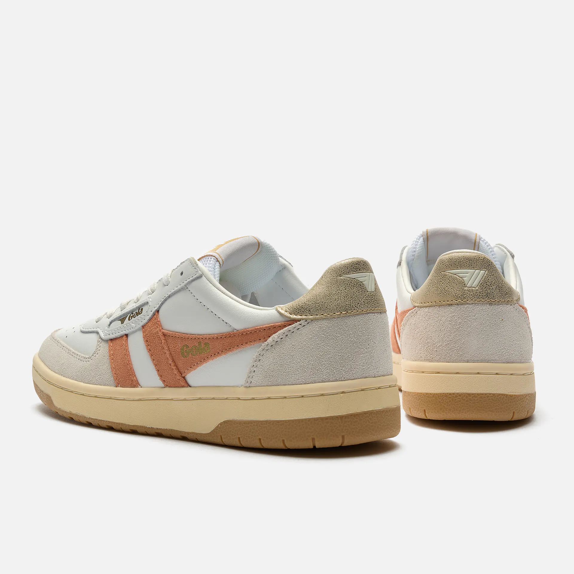 Gola Hawk Sneaker White/Terracotta/Gold