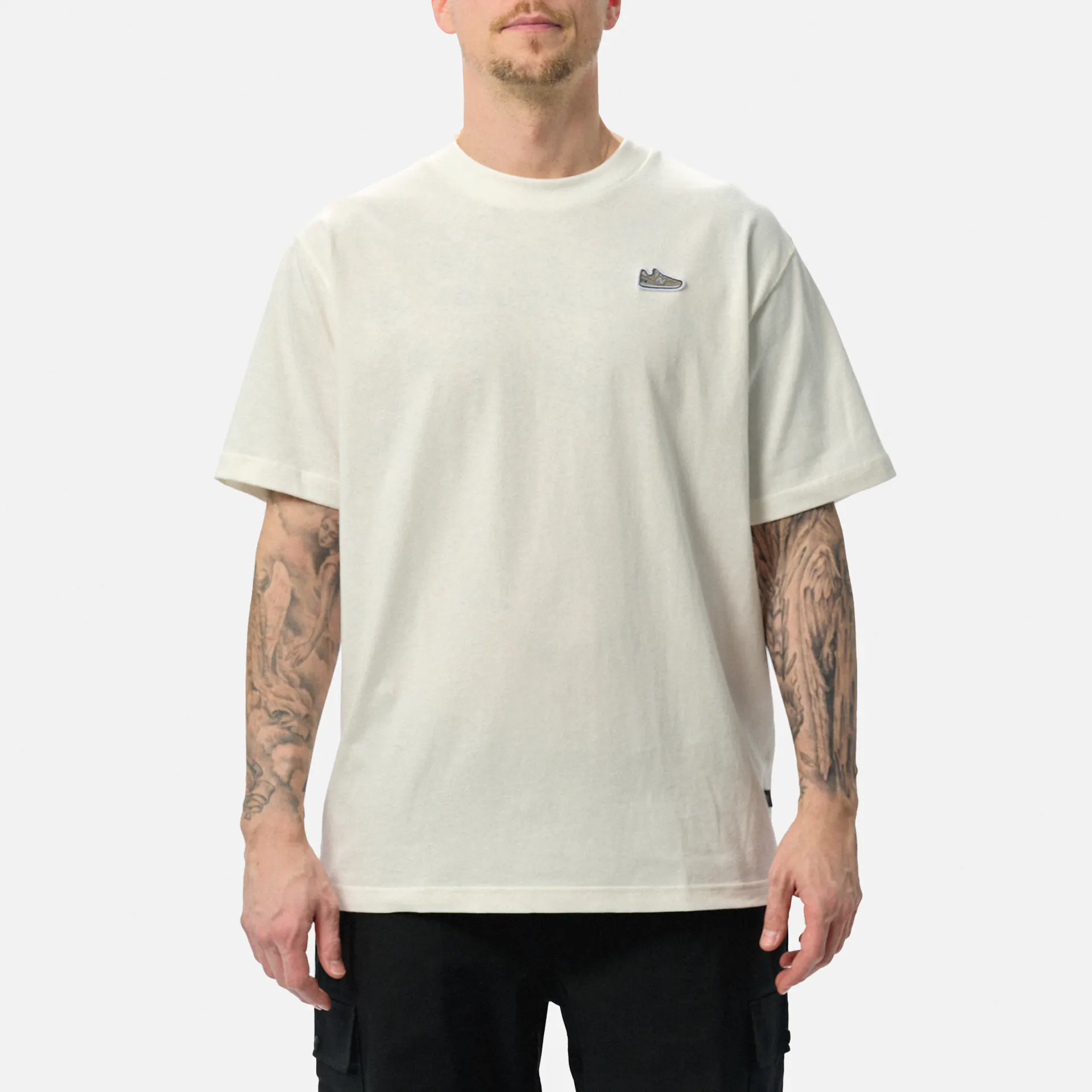 New Balance Athletics 574 Patch T-Shirt Beige