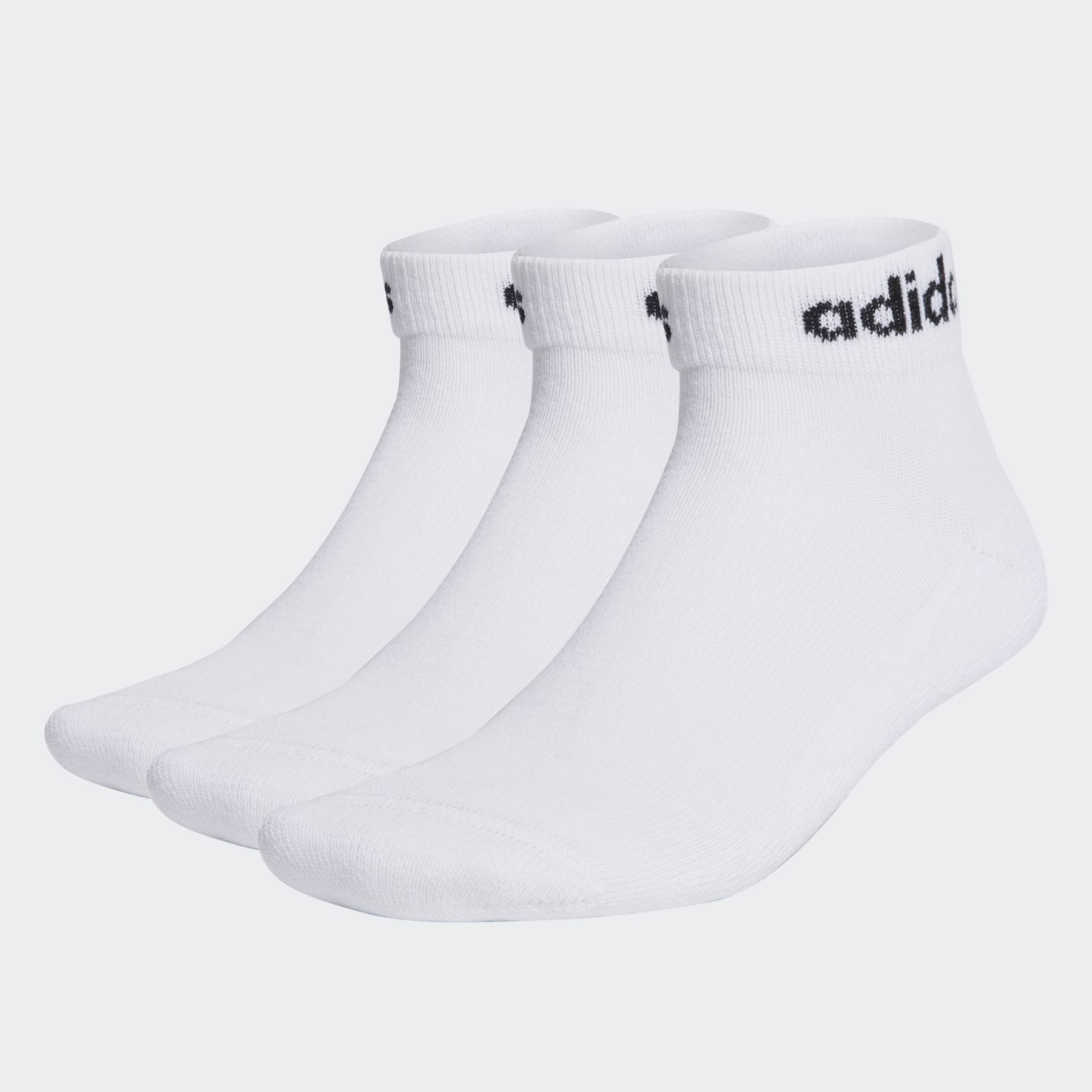 adidas Linear Cushioned Ankle Socks (3 Paar) White/Black