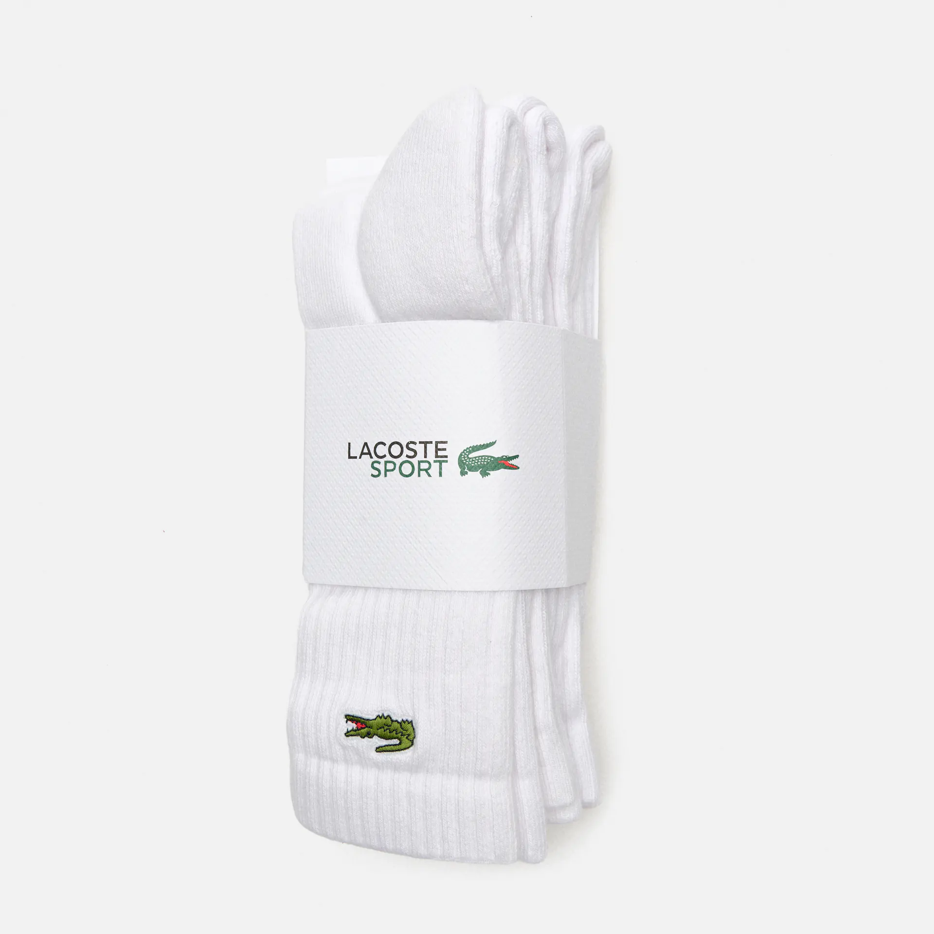 Lacoste Crew 3-Pack Socks White/White/White