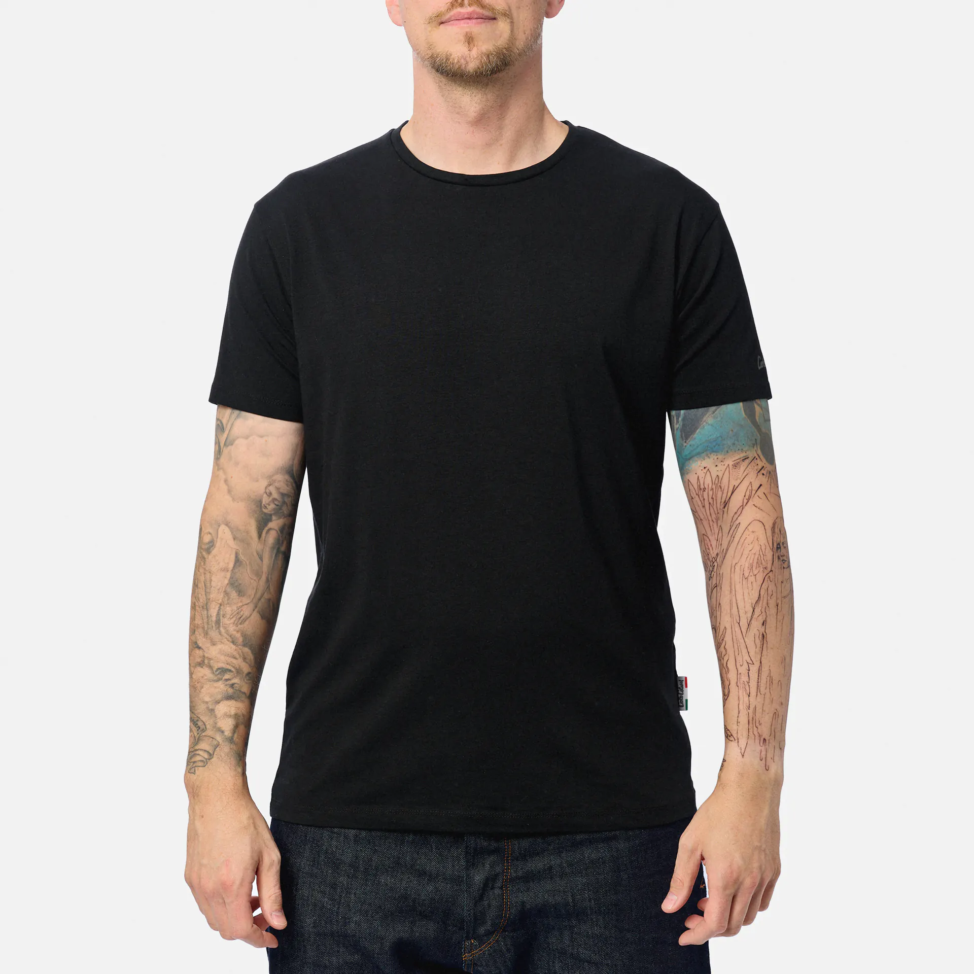 Carlo Colucci T-Shirts Roundneck 2Pack Black