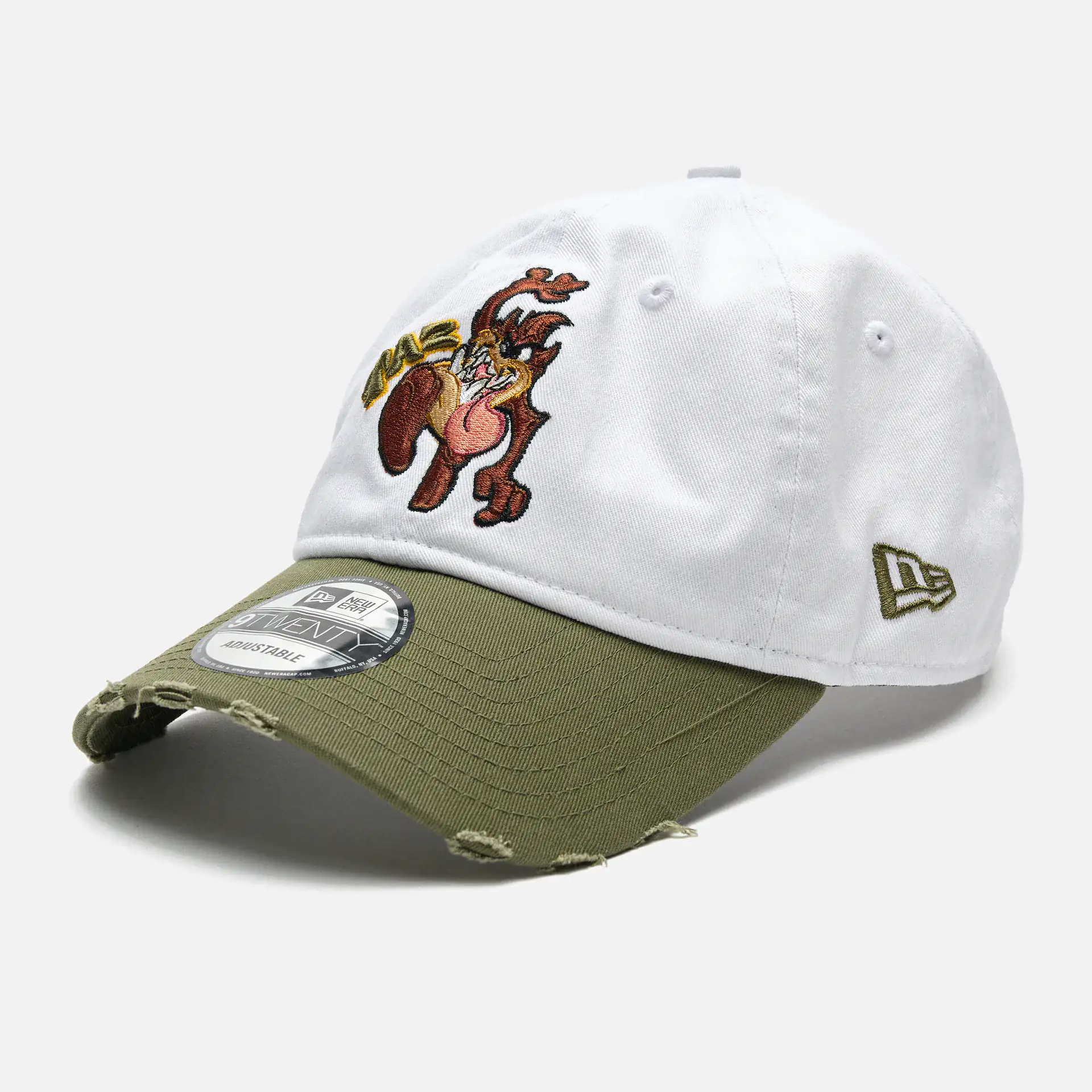 New Era WB Washed Taz 9Twenty White Khaki