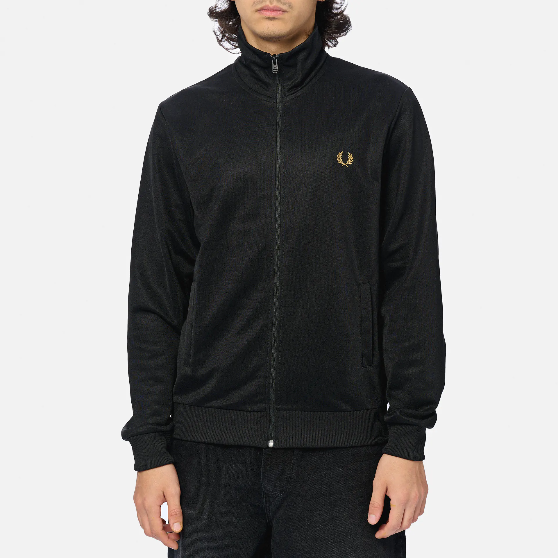 Fred Perry Track Jacket Black/Gold