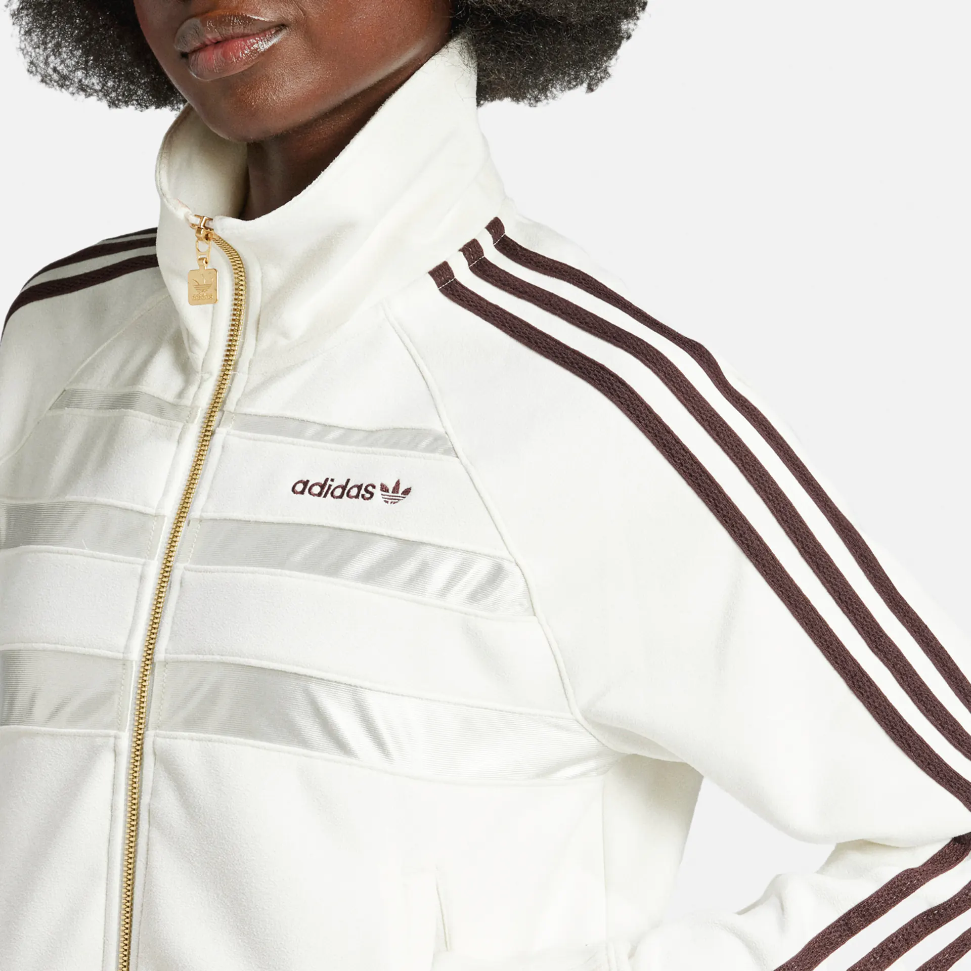 adidas Originals Suede The First Track Jacket Off White