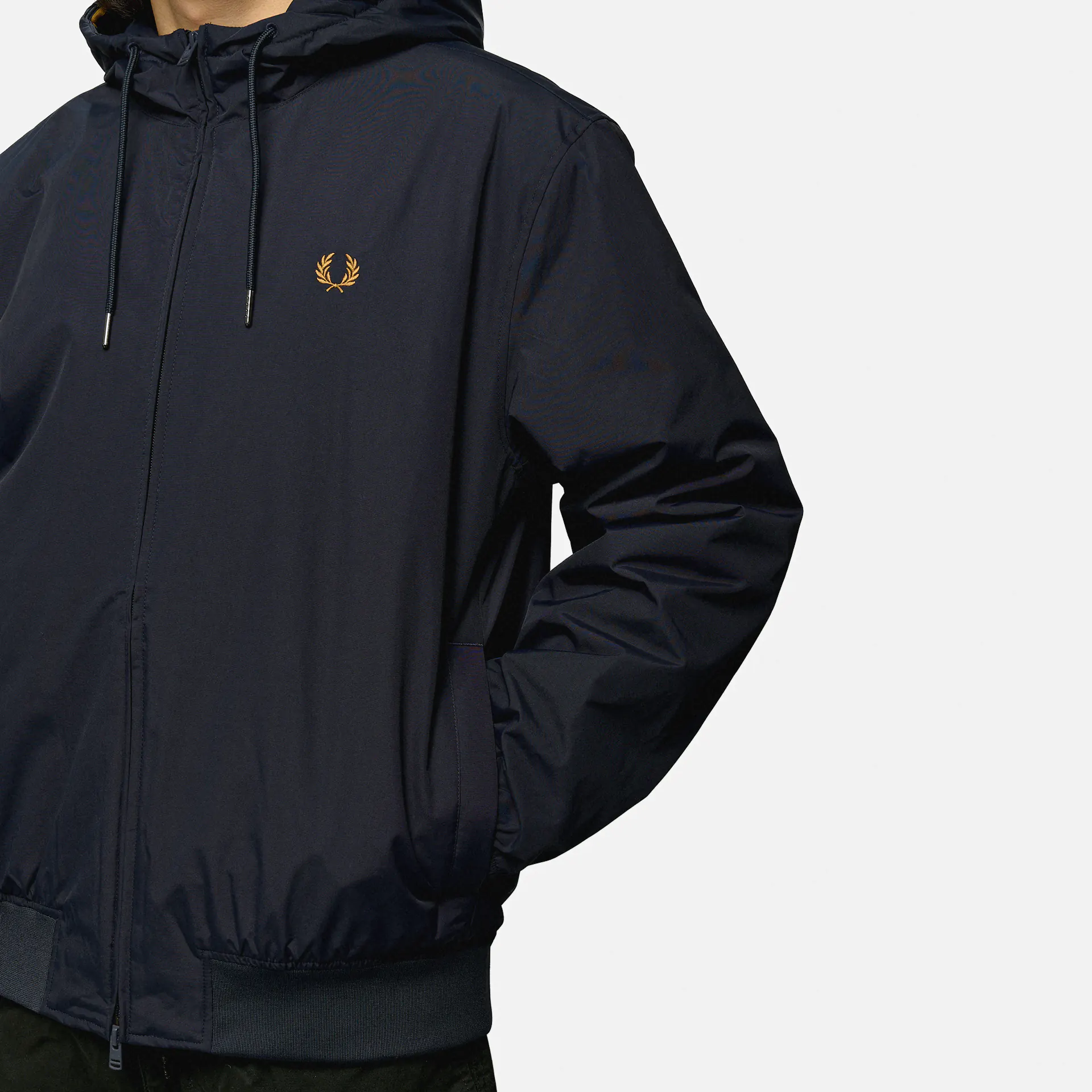 Fred Perry Hooded Brentham Jacket Navy