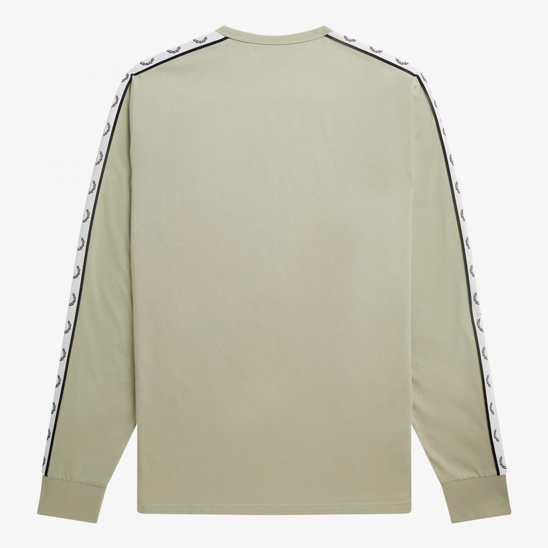 Fred Perry Taped Long Sleeve Light Oyster