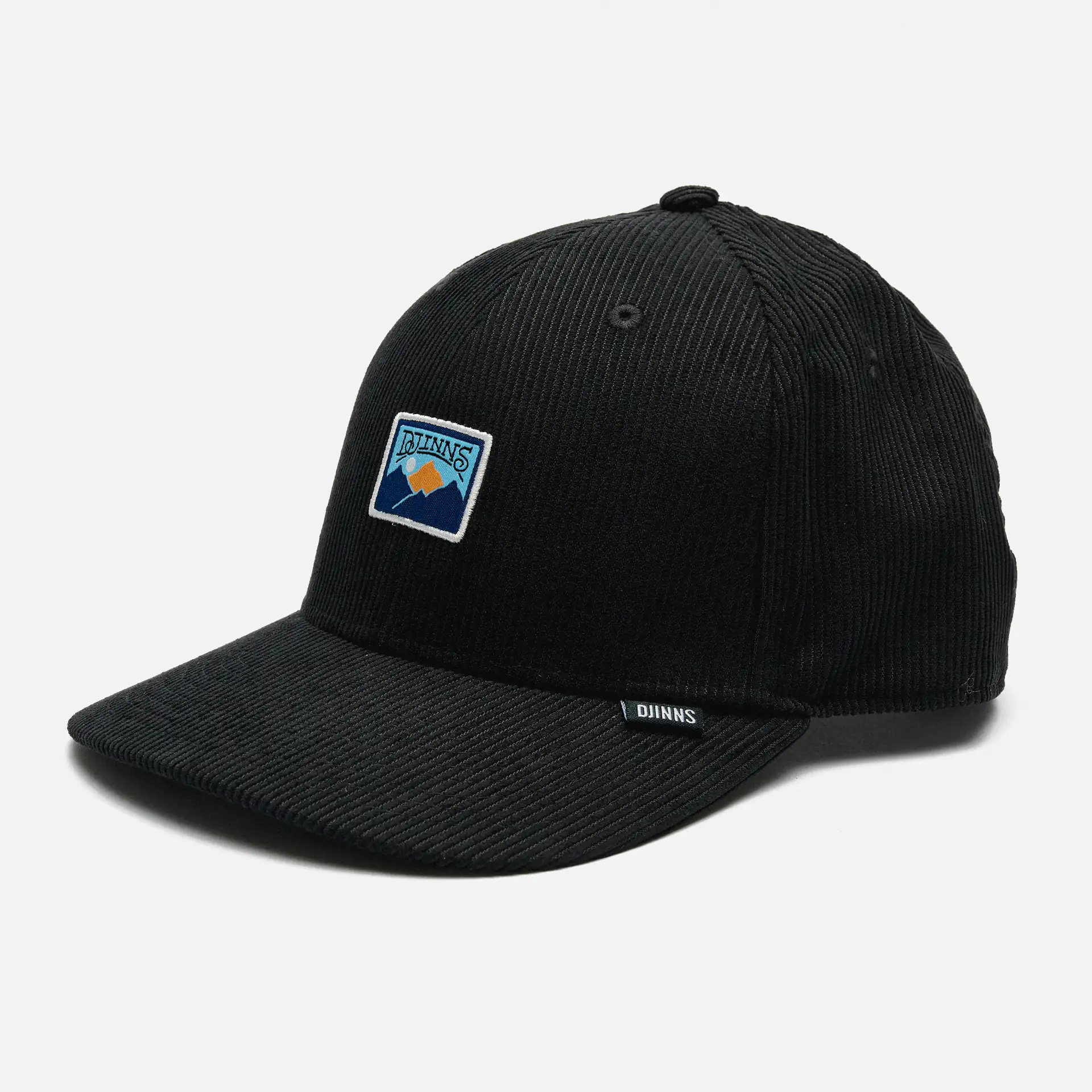 DJINNS 6 Panel TrueFit Cap Cord Mountains Black