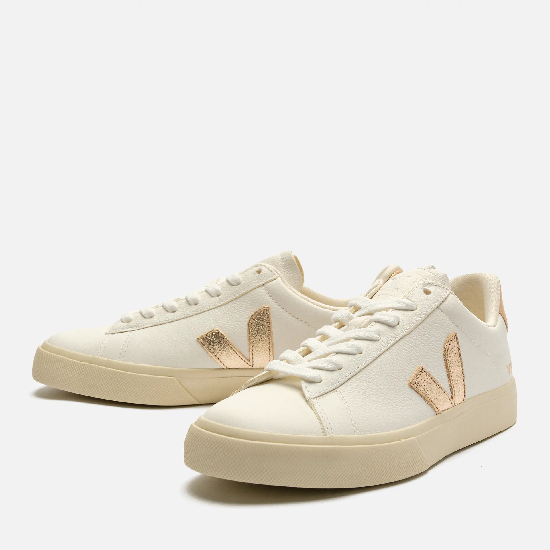 Veja Campo Chromefree Leather Sneaker Extra White/Platine