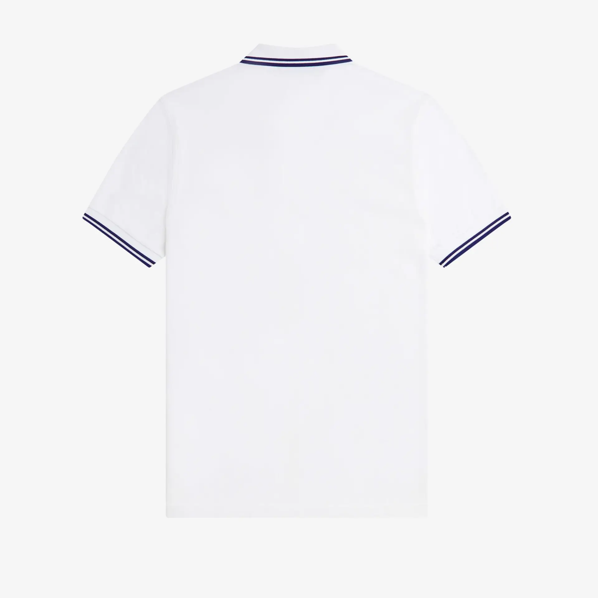 Fred Perry Twin Tipped Polo Shirt White/French Navy/French Navy